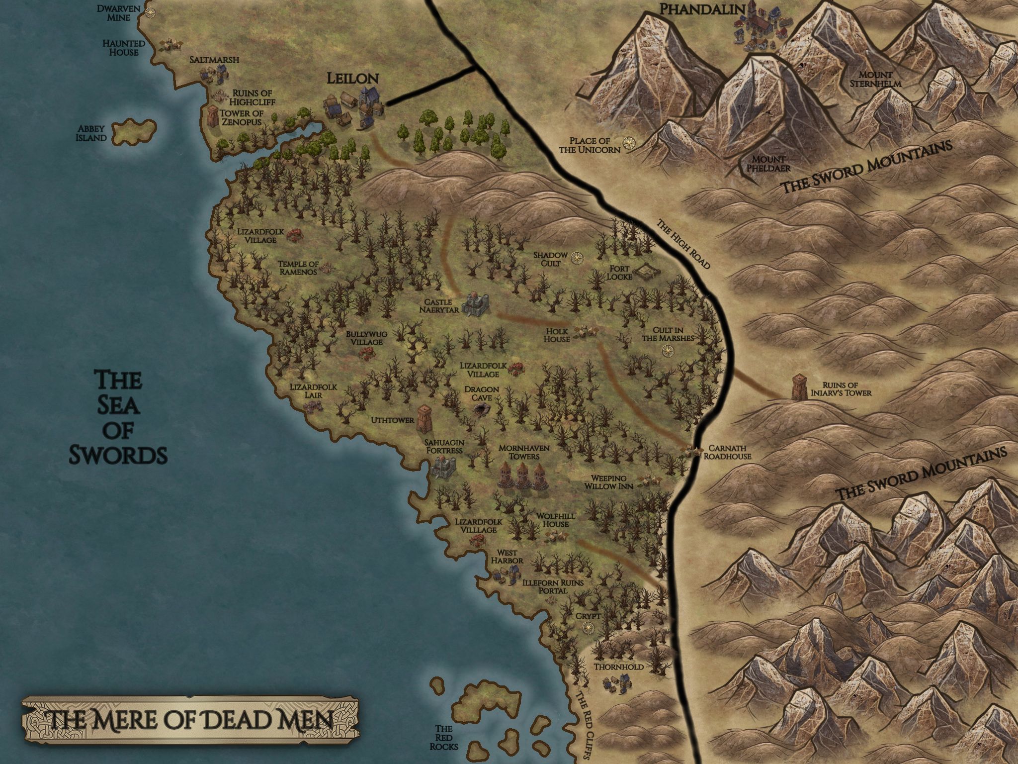 The Mere of Dead Men | Inkarnate - Create Fantasy Maps Online