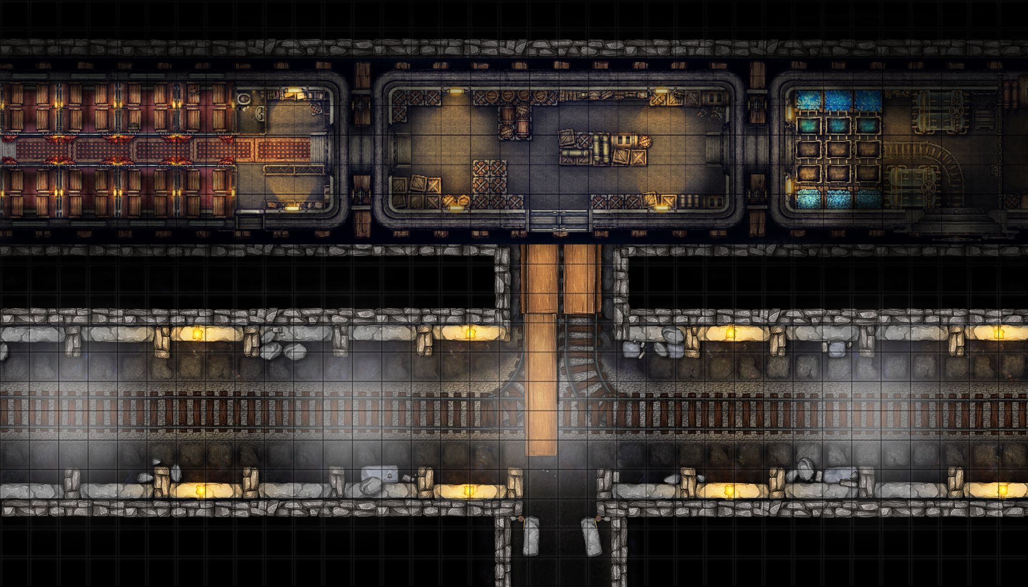 Dwarven Tunnel Station | Inkarnate - Create Fantasy Maps Online
