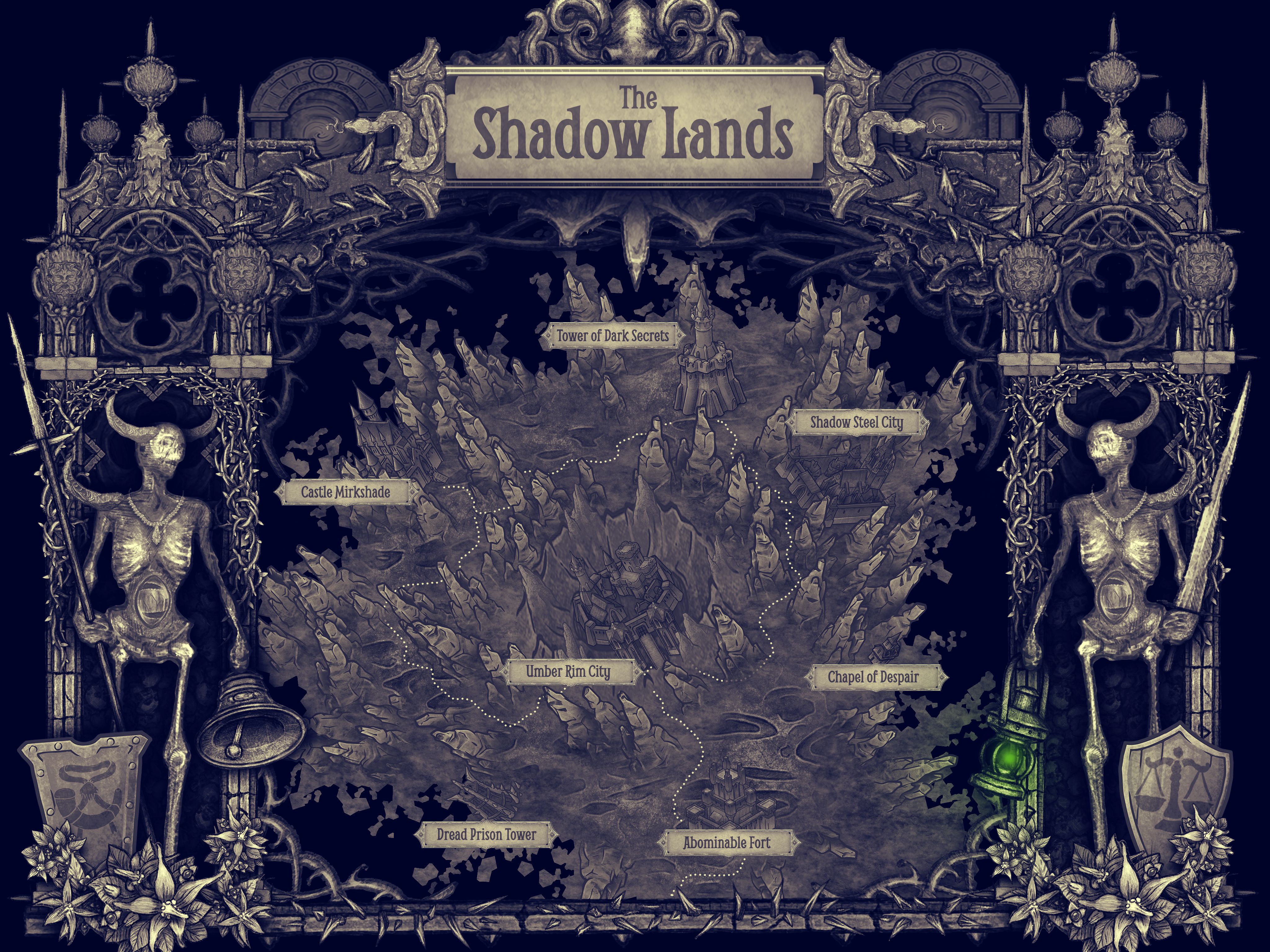 The Shadow Lands | Inkarnate - Create Fantasy Maps Online