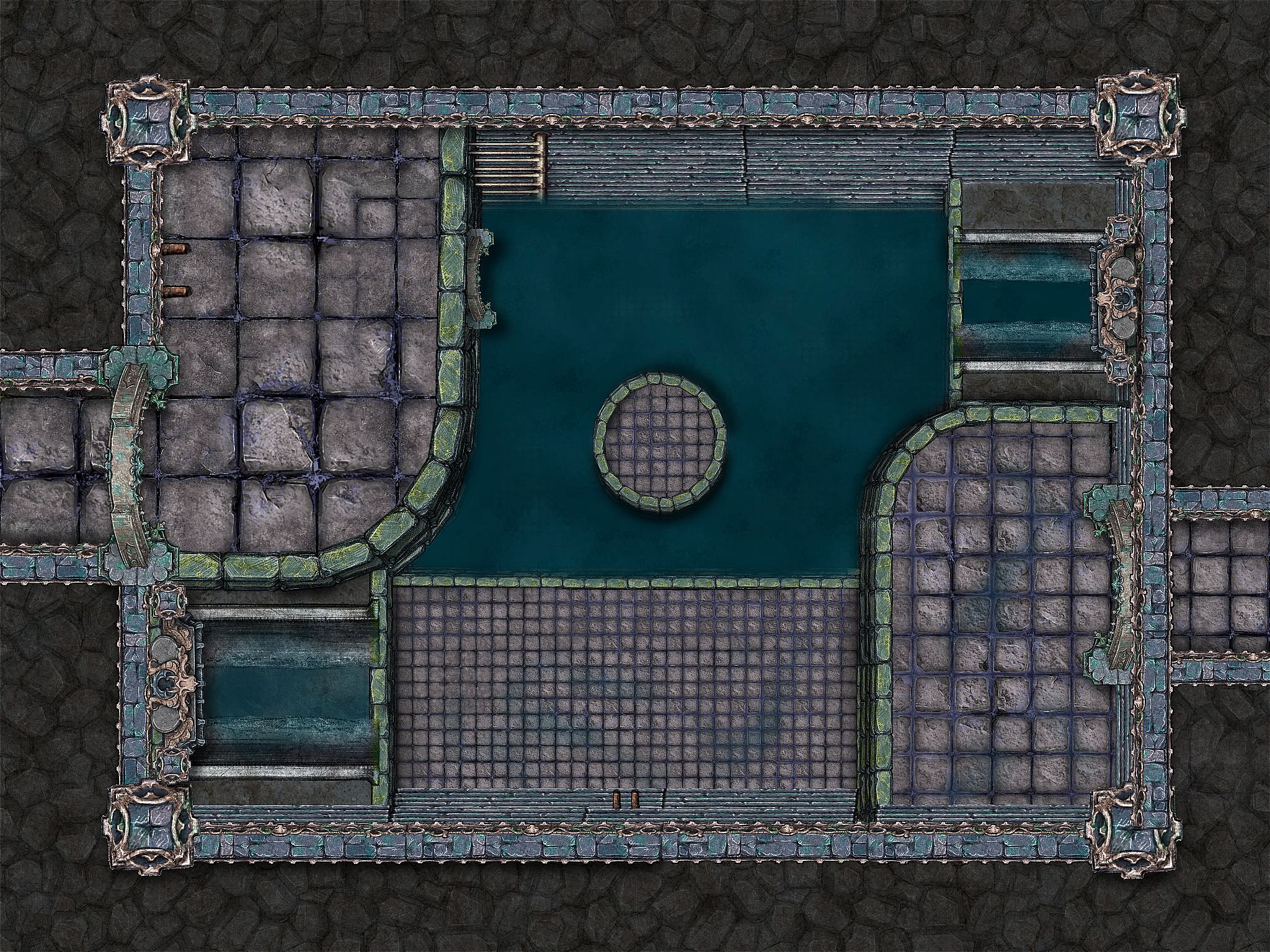 Underwater temple puzzle room (level 2) | Inkarnate - Create Fantasy ...