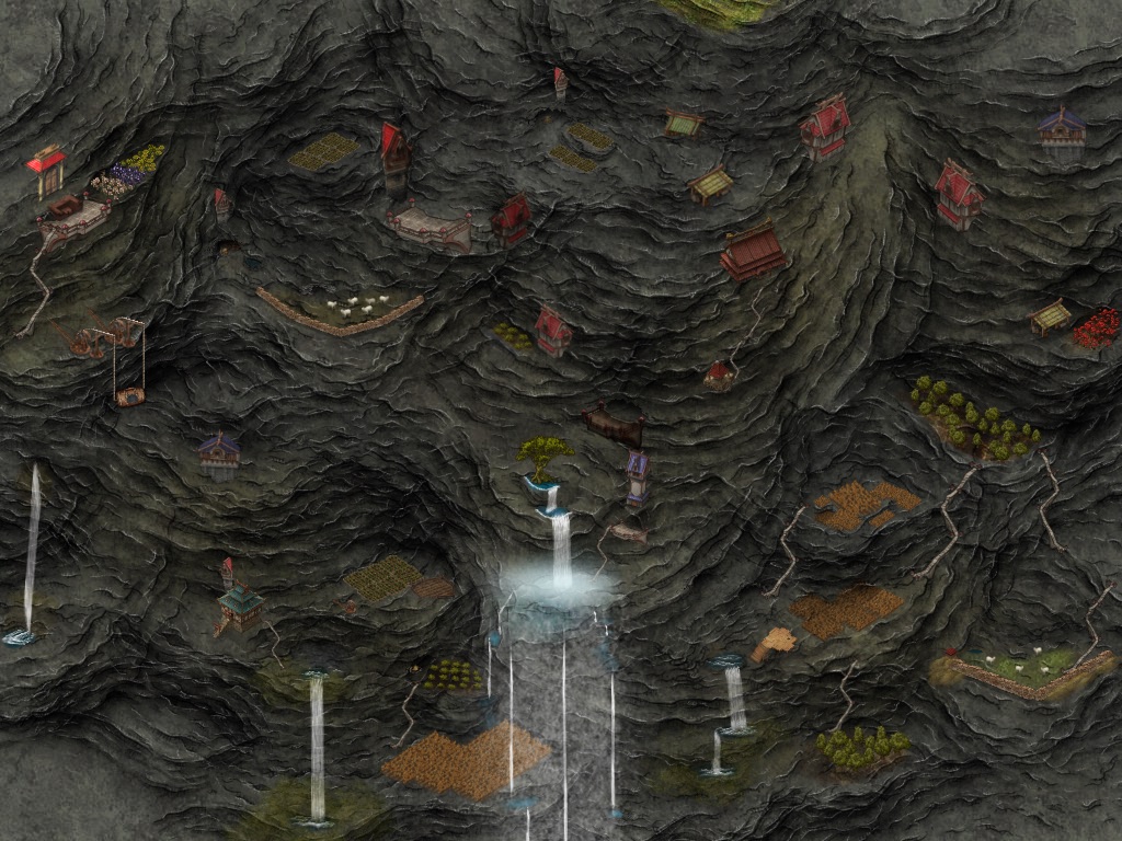 Cliff village | Inkarnate - Create Fantasy Maps Online