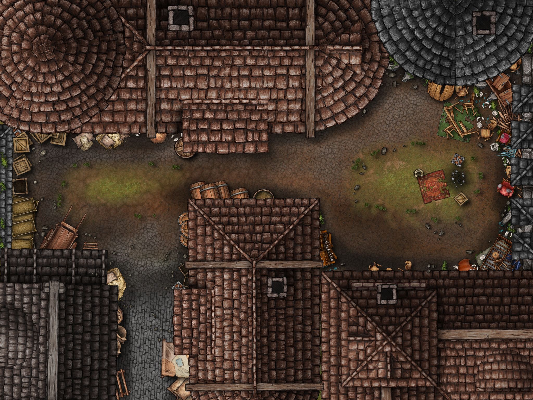 Cul de sac Back Alley Deadend Inkarnate Create Fantasy Maps Online