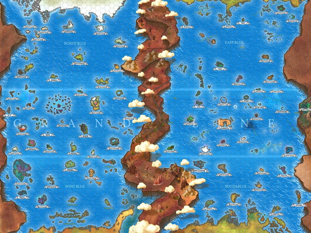 The World Map of One Piece 