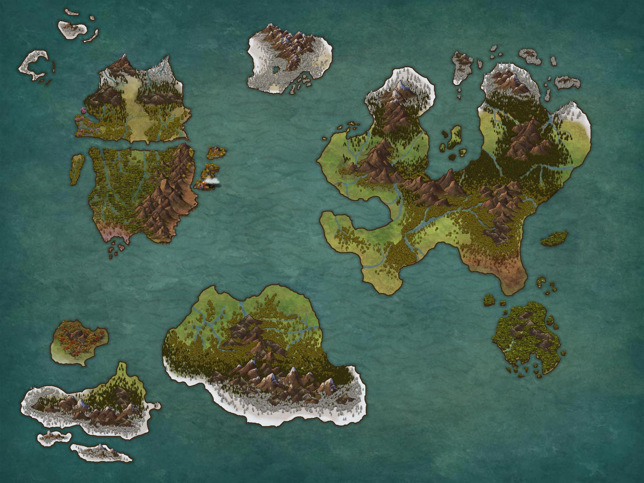 blank fictional world maps