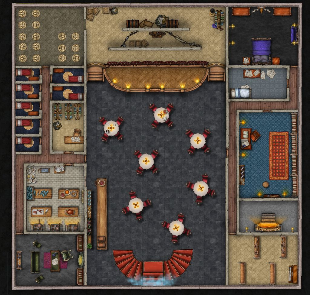 Bard Outta Hell - Tower Of Song | Inkarnate - Create Fantasy Maps Online