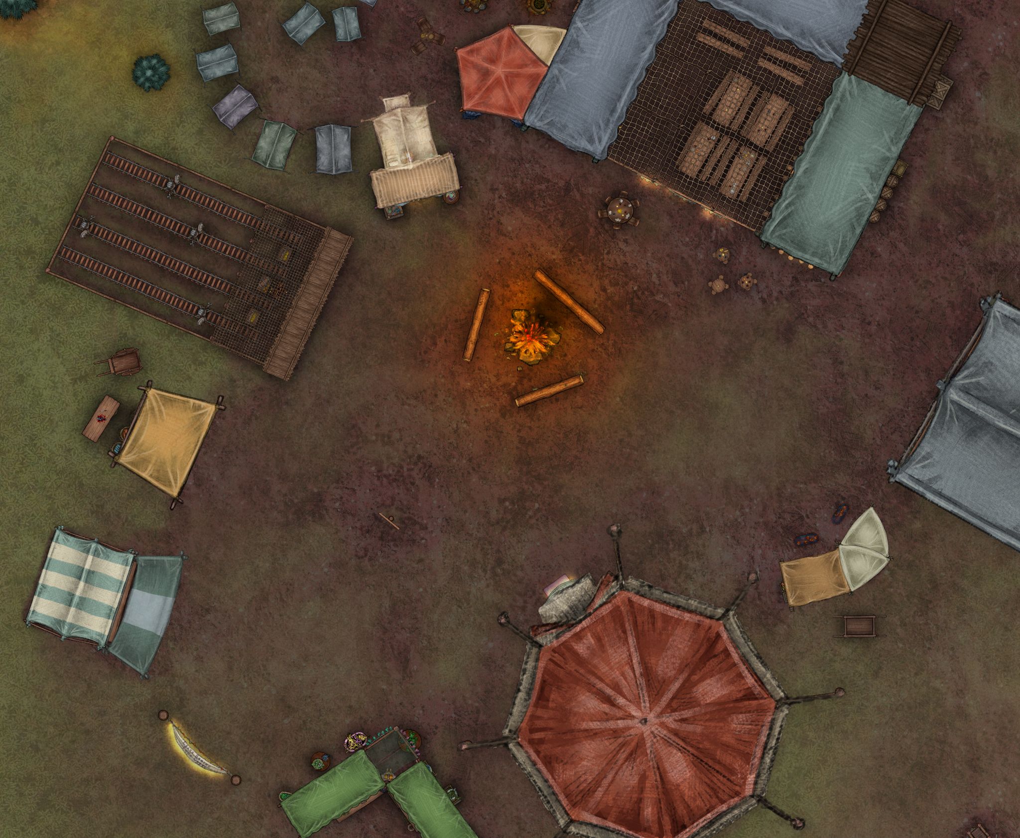 Wandering Bazaar: The Circle | Inkarnate - Create Fantasy Maps Online