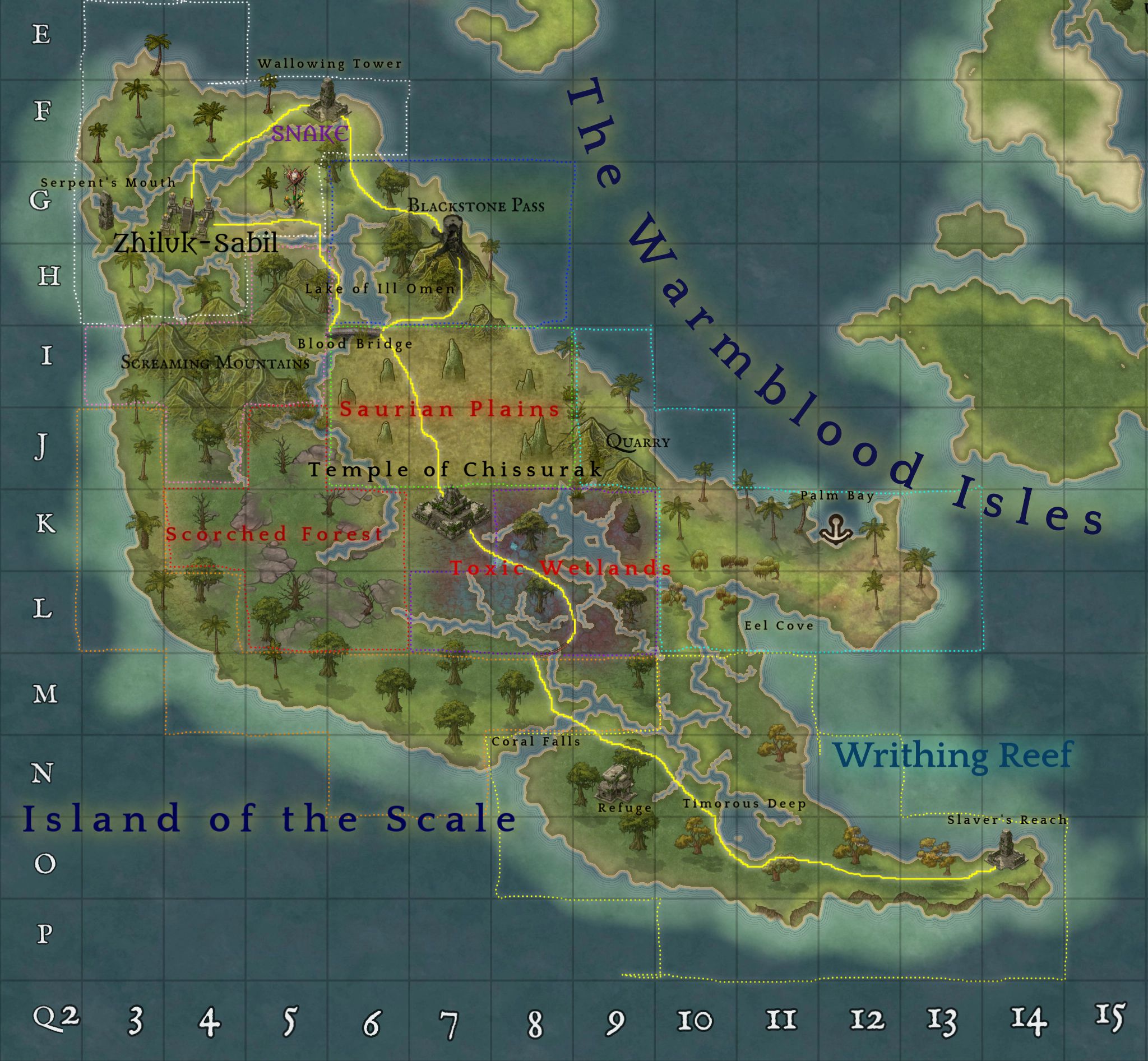 Isle of the Scale | Inkarnate - Create Fantasy Maps Online