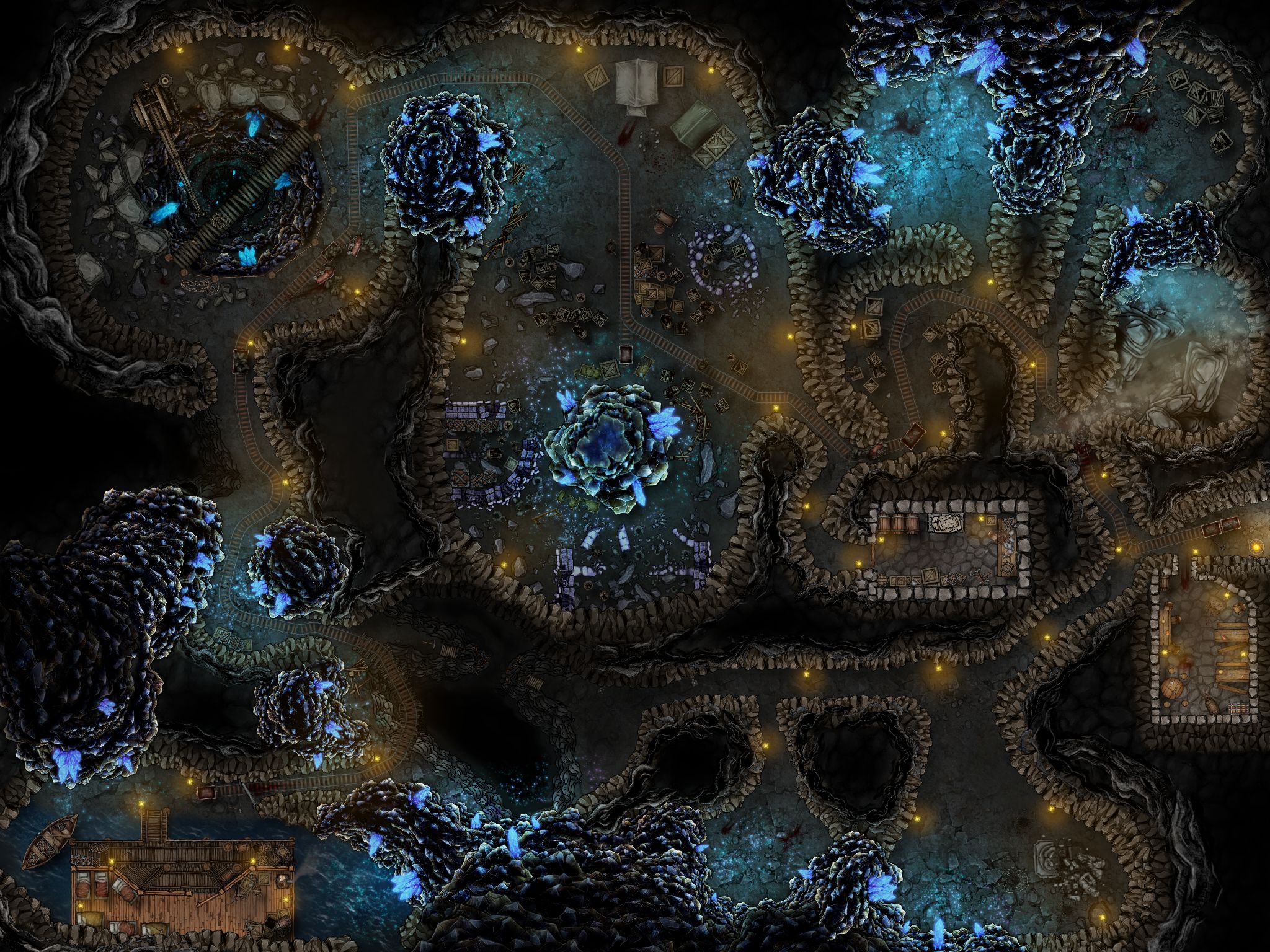 The Crystal Mine, lvl 1 Inkarnate Create Fantasy Maps Online