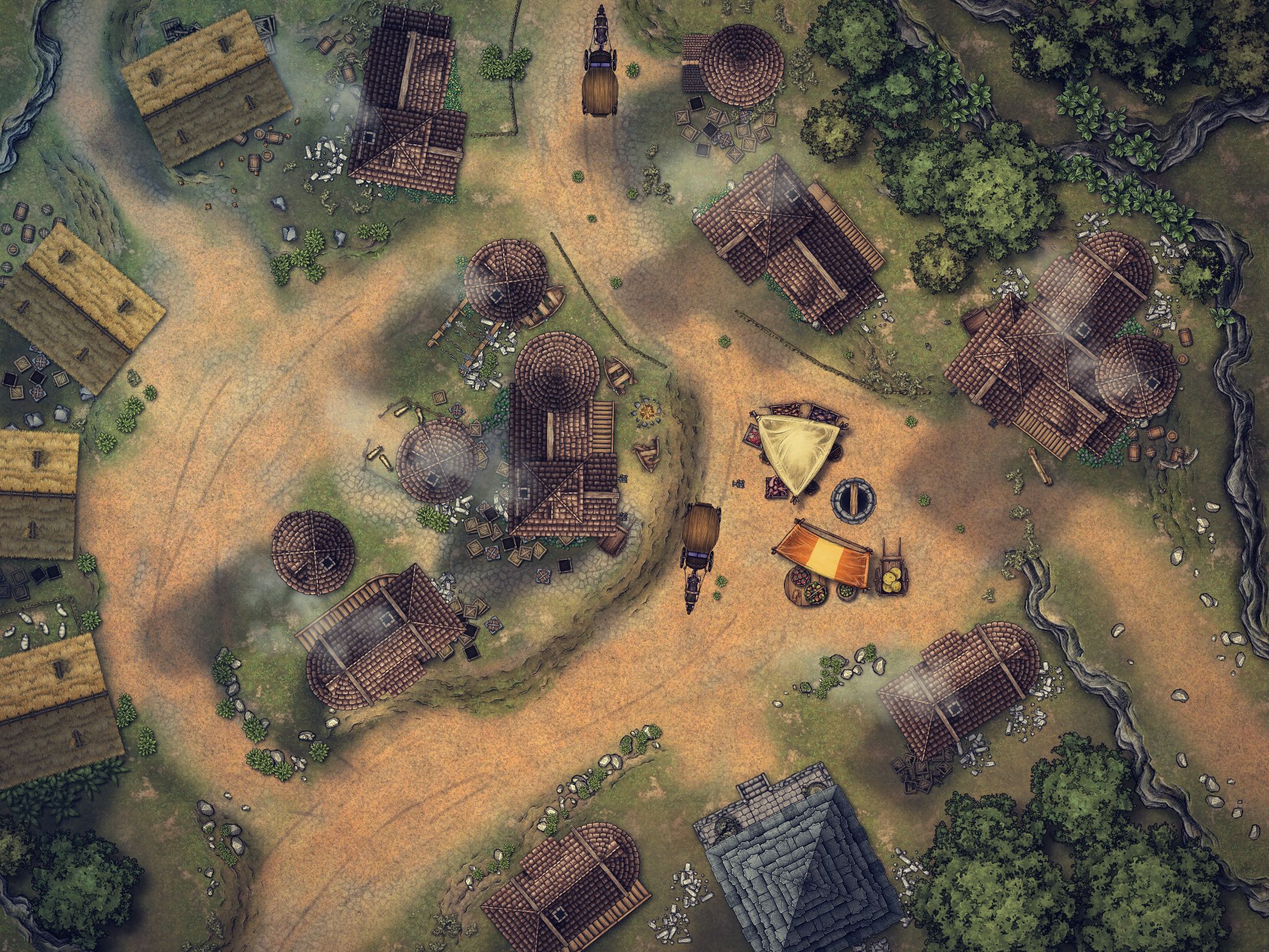 Red Larch Village Inkarnate Create Fantasy Maps Online