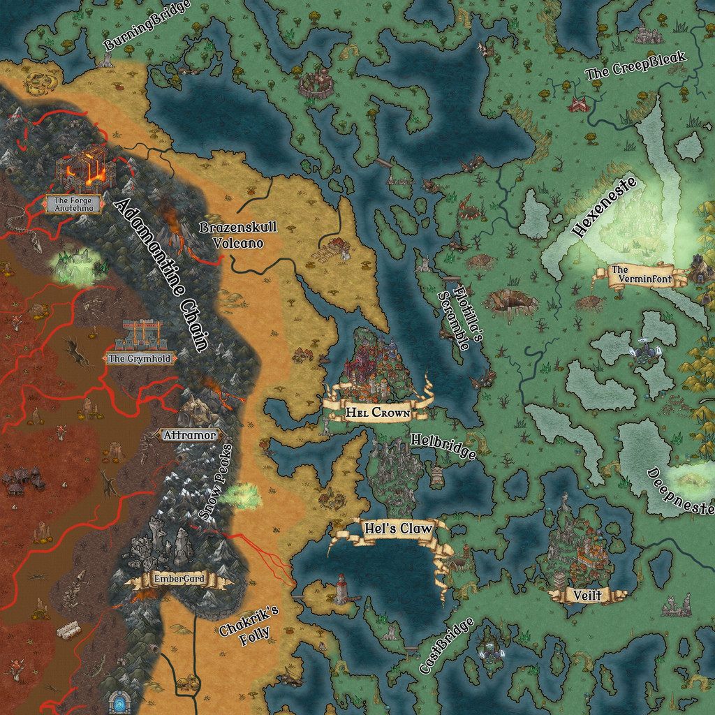 Age of Sigmar PtG Ravaged Coast Campaign Map