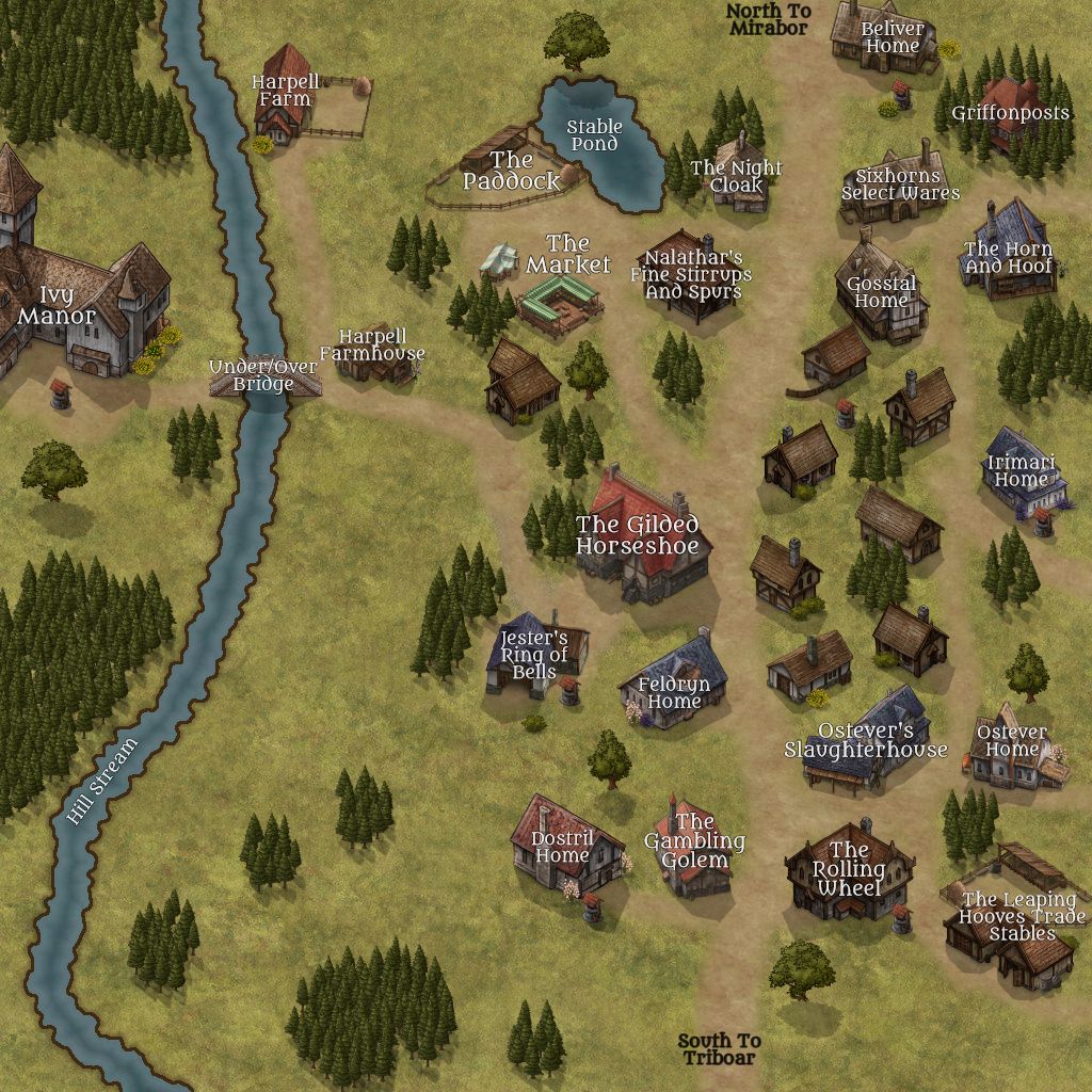 Town of Longsaddle | Inkarnate - Create Fantasy Maps Online