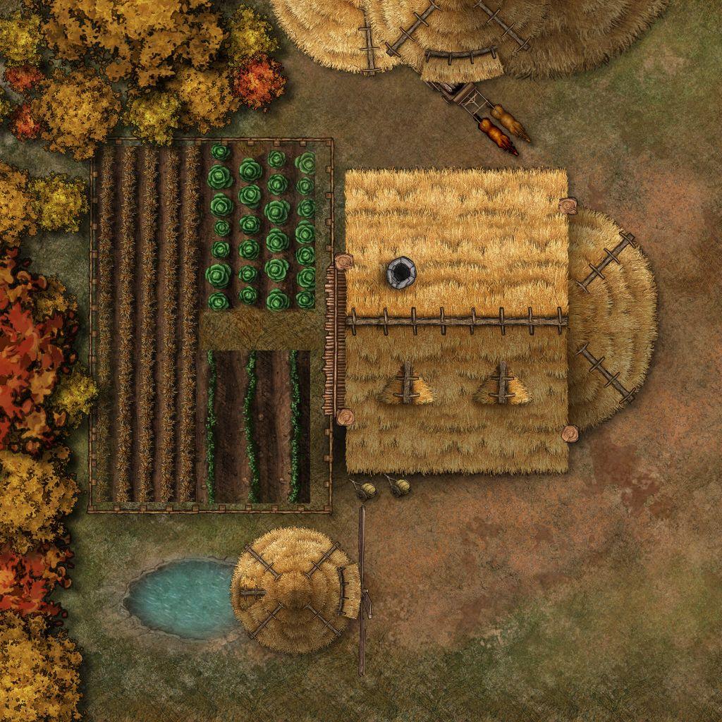 Farmhouse in Fall | Inkarnate - Create Fantasy Maps Online