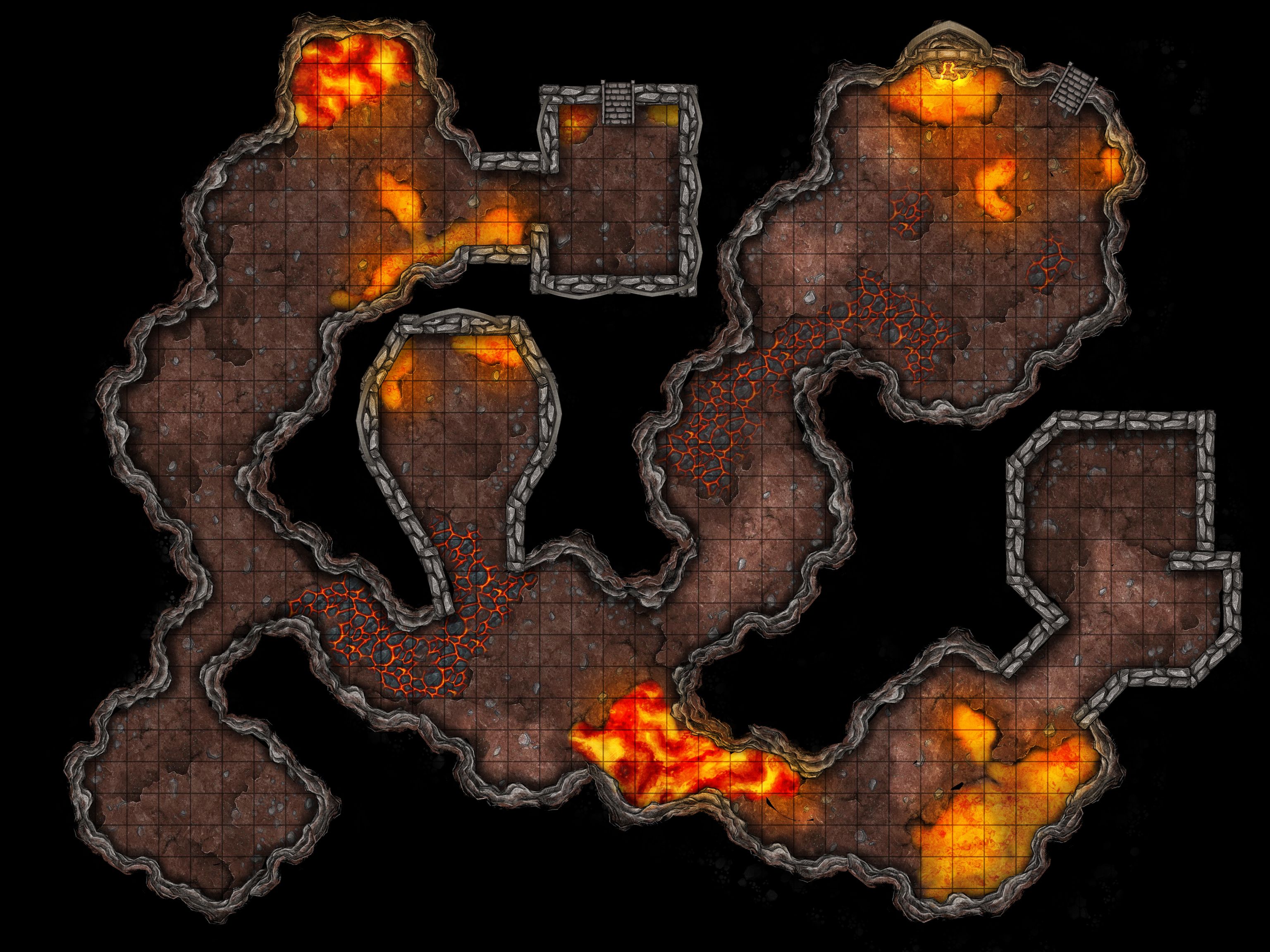 Dungeon Template #2 | Inkarnate - Create Fantasy Maps Online