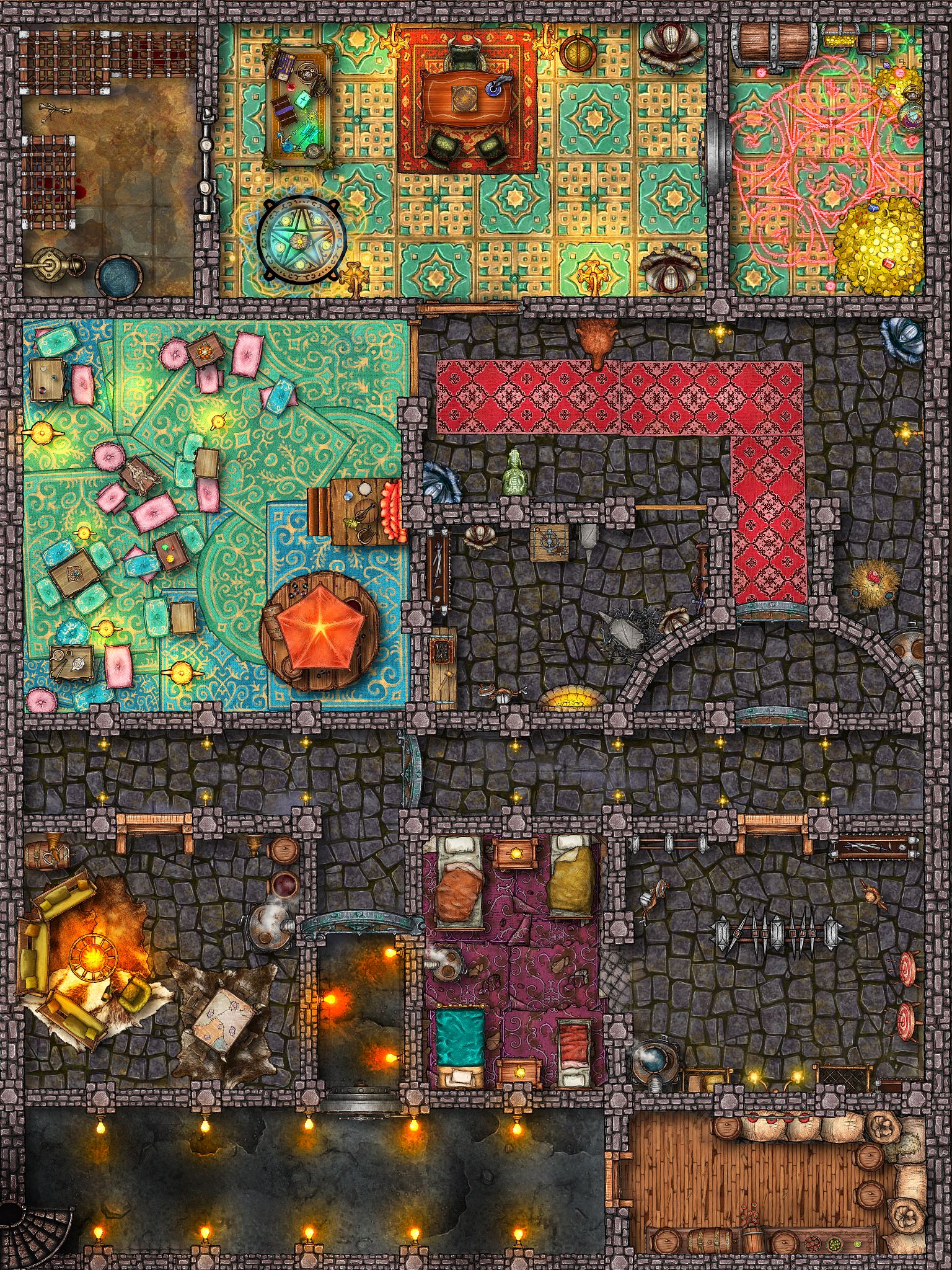 Reddit Inkarnate Underground Prison Battlemap Style I vrogue.co