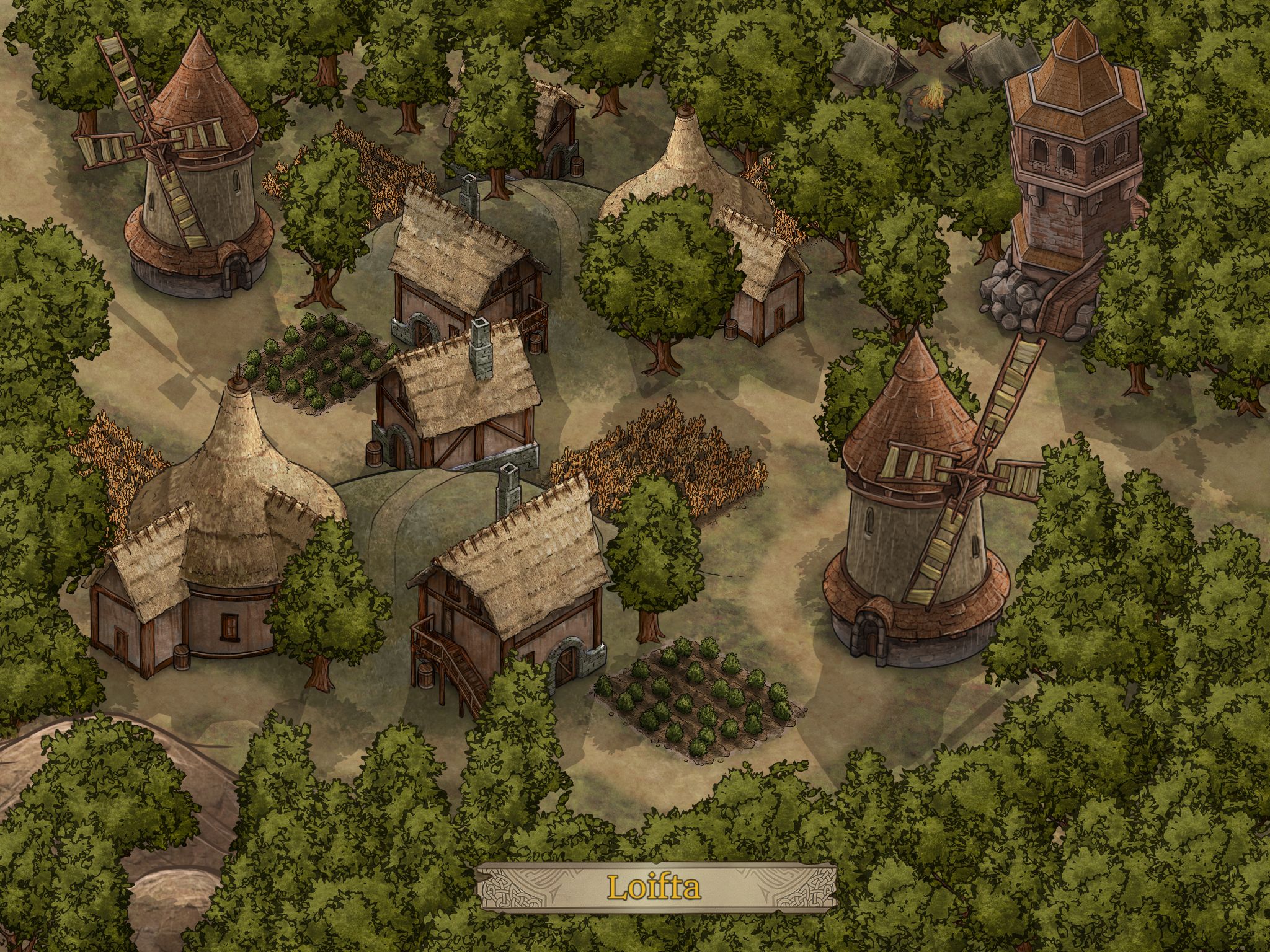 Farm town | Inkarnate - Create Fantasy Maps Online