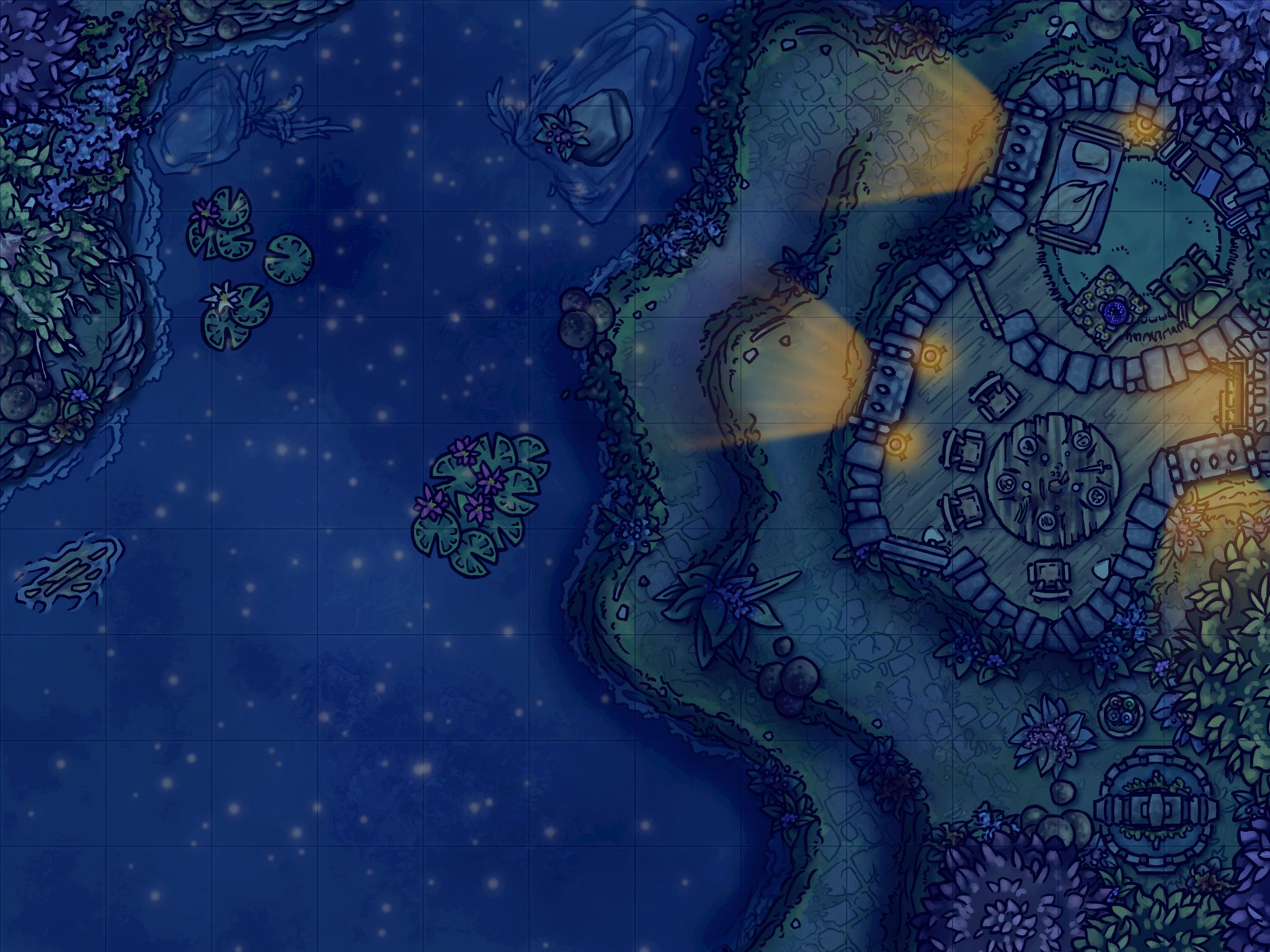 Murmuring Pond | Inkarnate - Create Fantasy Maps Online