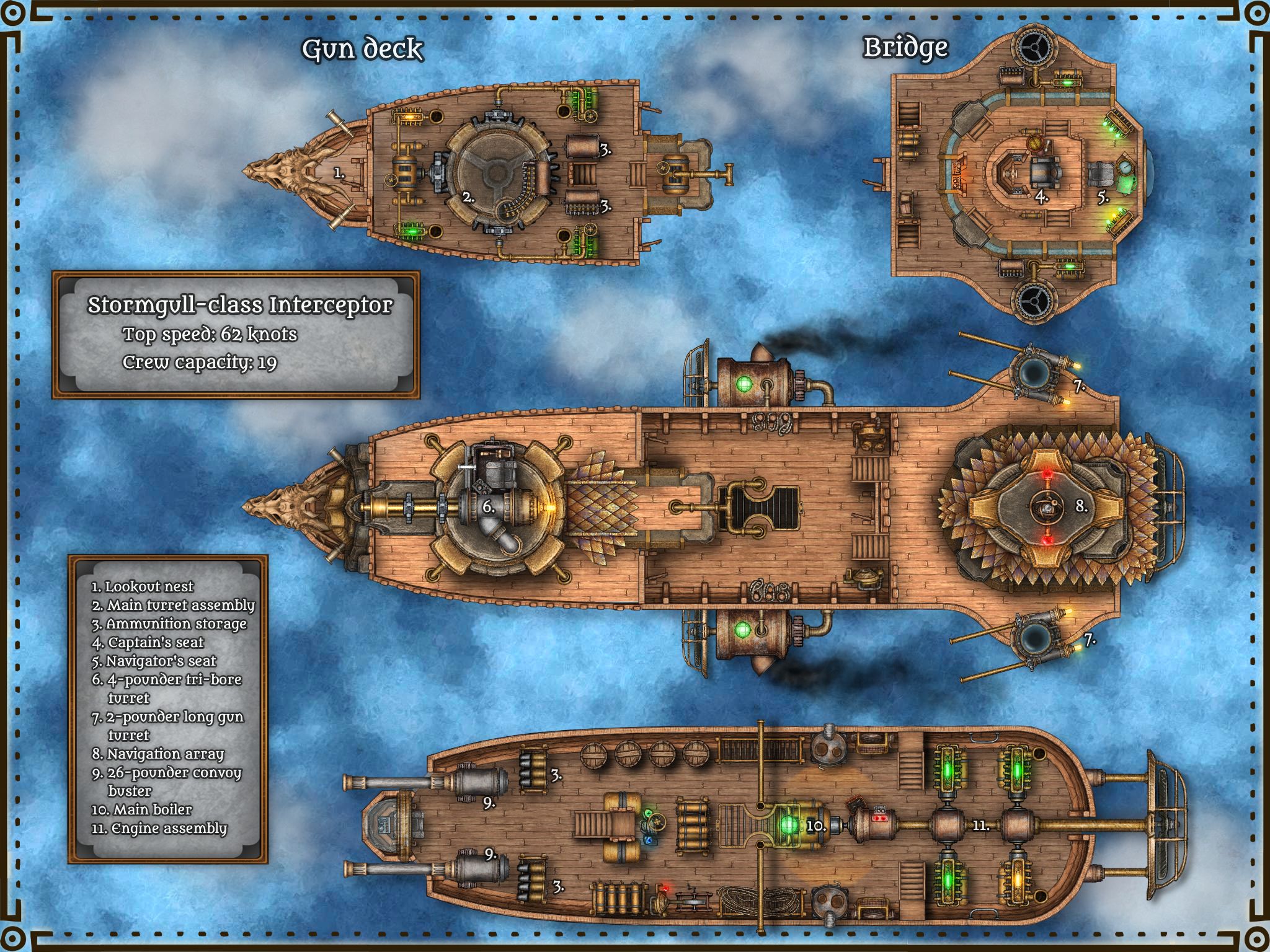 Stormgull-class Interceptor | Inkarnate - Create Fantasy Maps Online