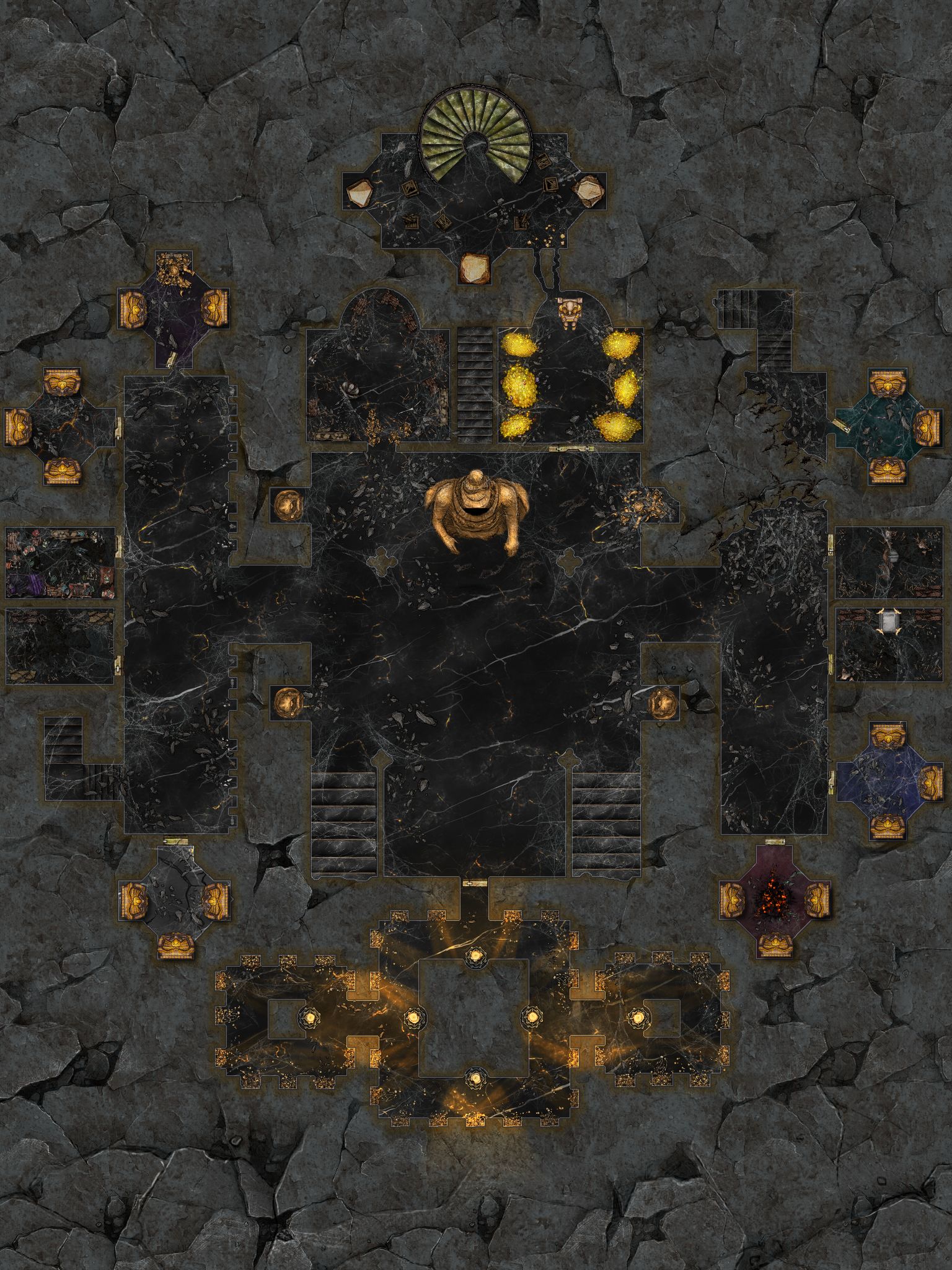 Amber Temple - Lower Floor | Inkarnate - Create Fantasy Maps Online