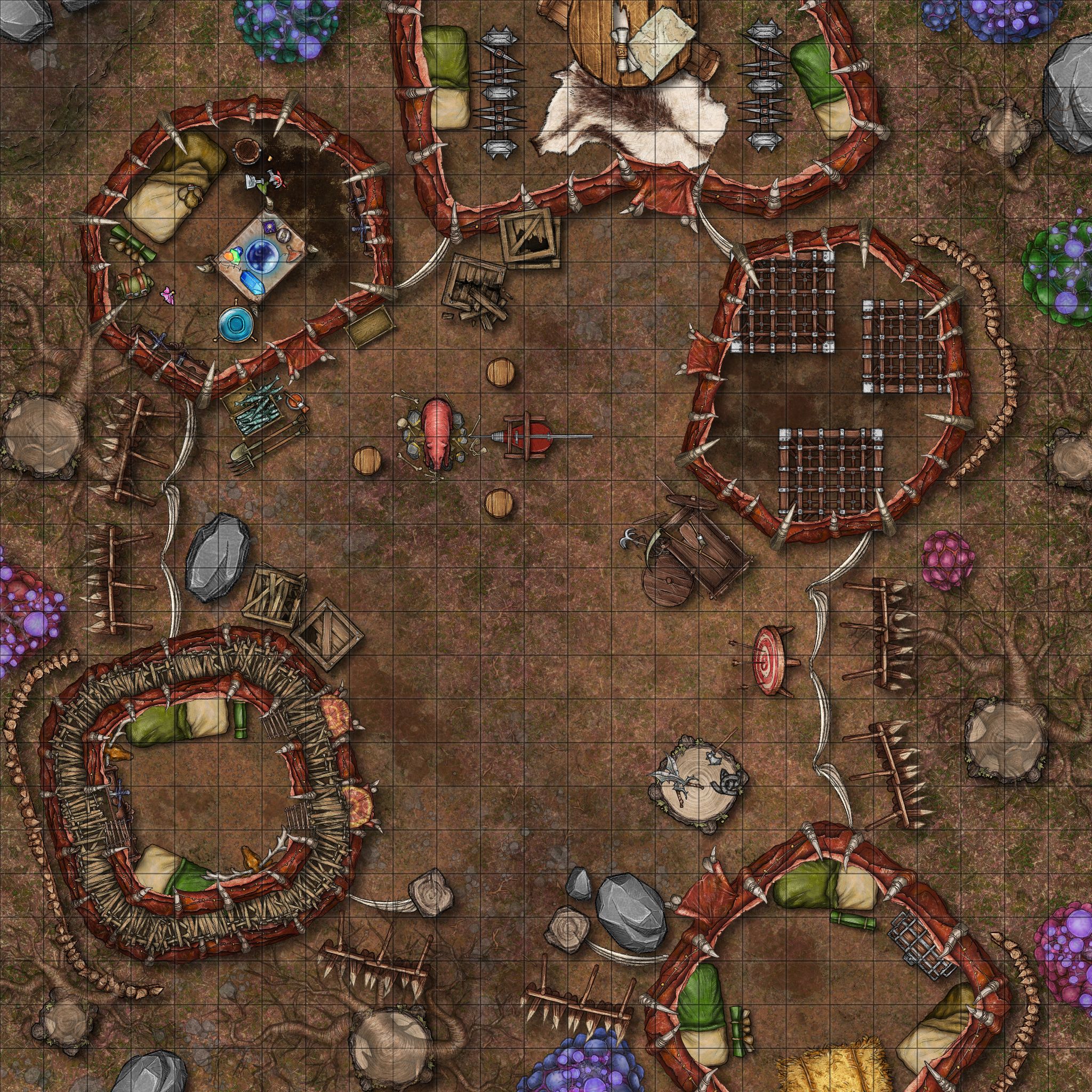 Camp on the Outlands | Inkarnate - Create Fantasy Maps Online