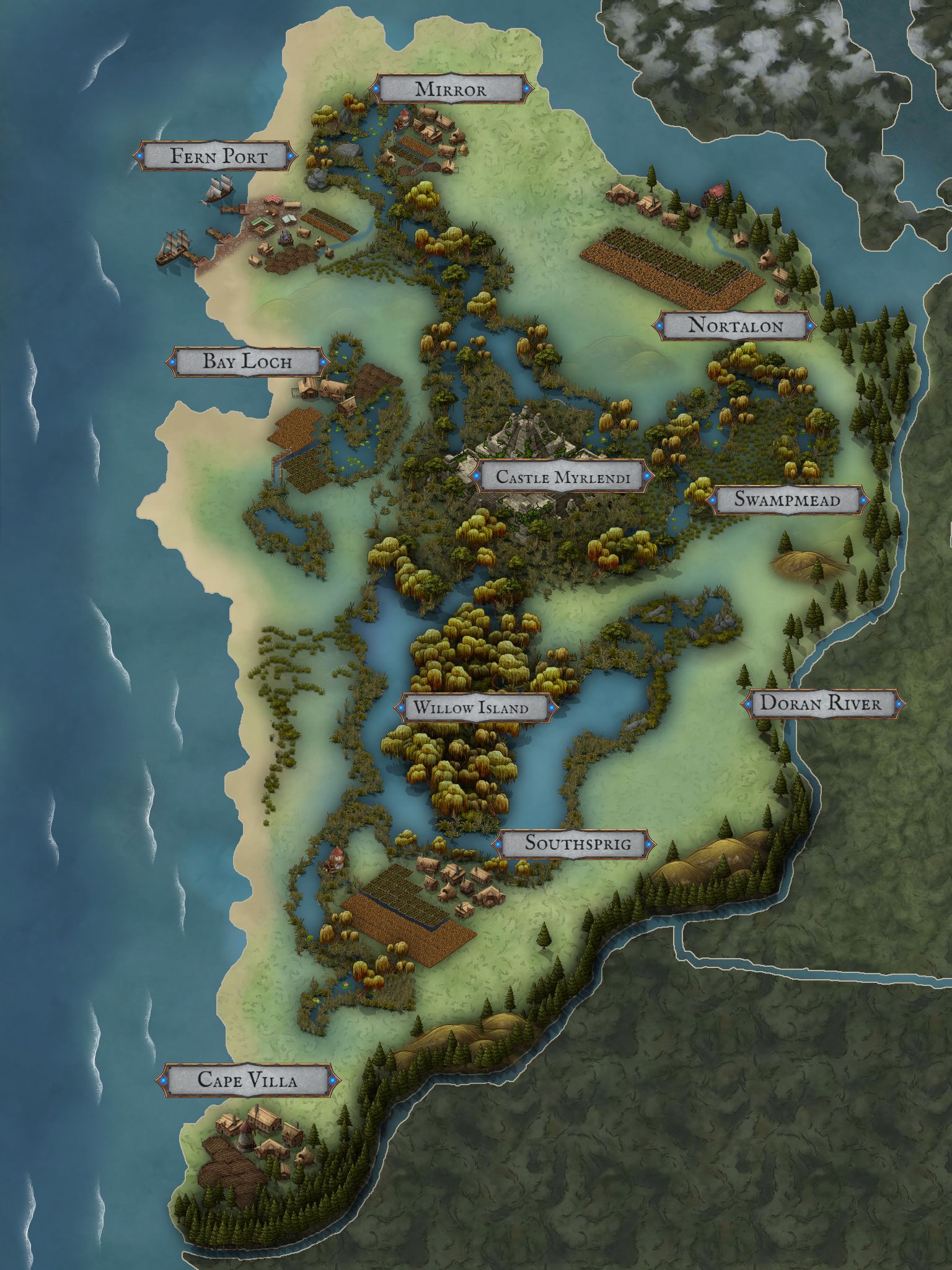 Myrledi | Inkarnate - Create Fantasy Maps Online