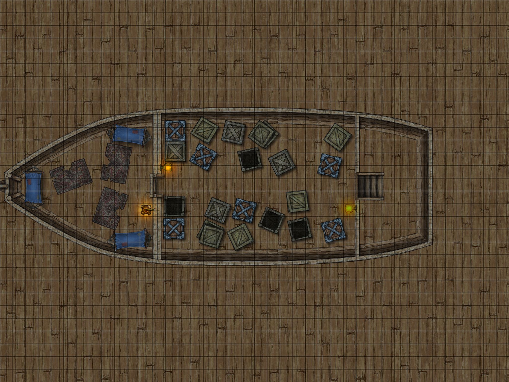 The old crow lower deck | Inkarnate - Create Fantasy Maps Online