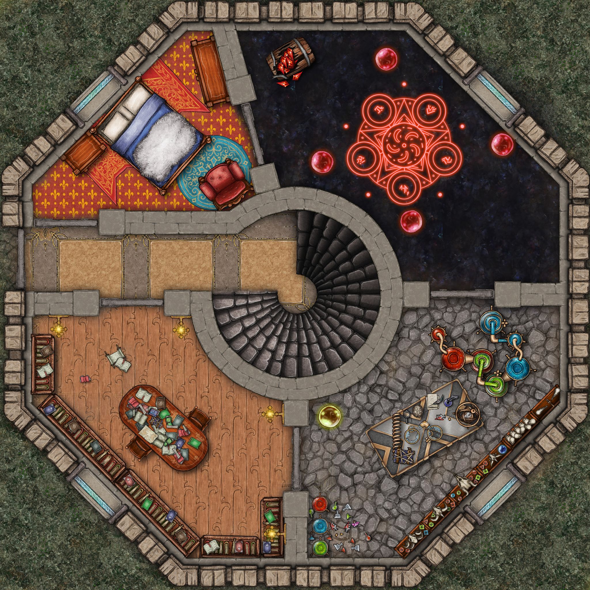 Mages Tower F1 Inkarnate Create Fantasy Maps Online