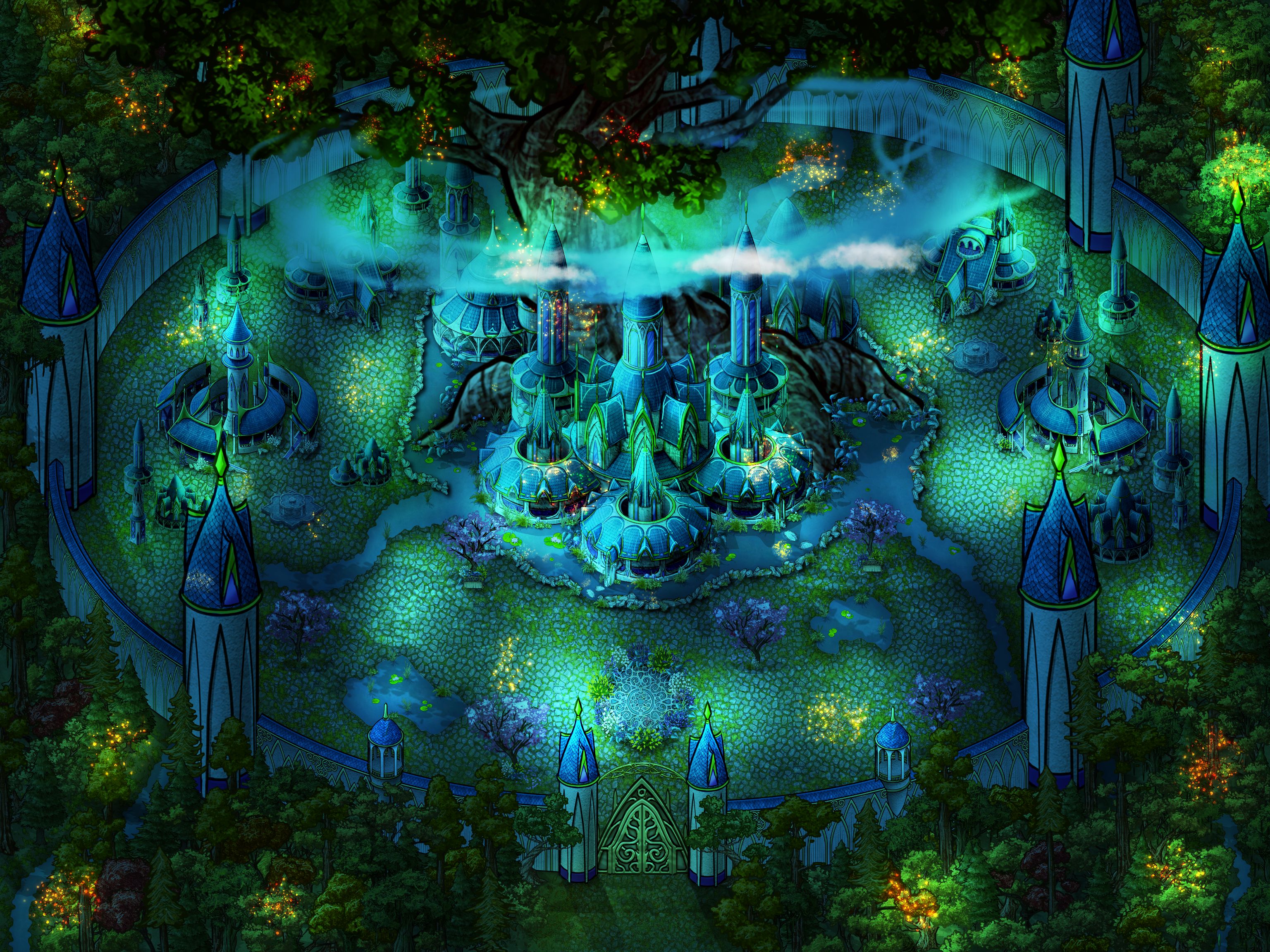 Quel'Sinai (Night) By NeoNikos Inkarnate Create Fantasy Maps Online