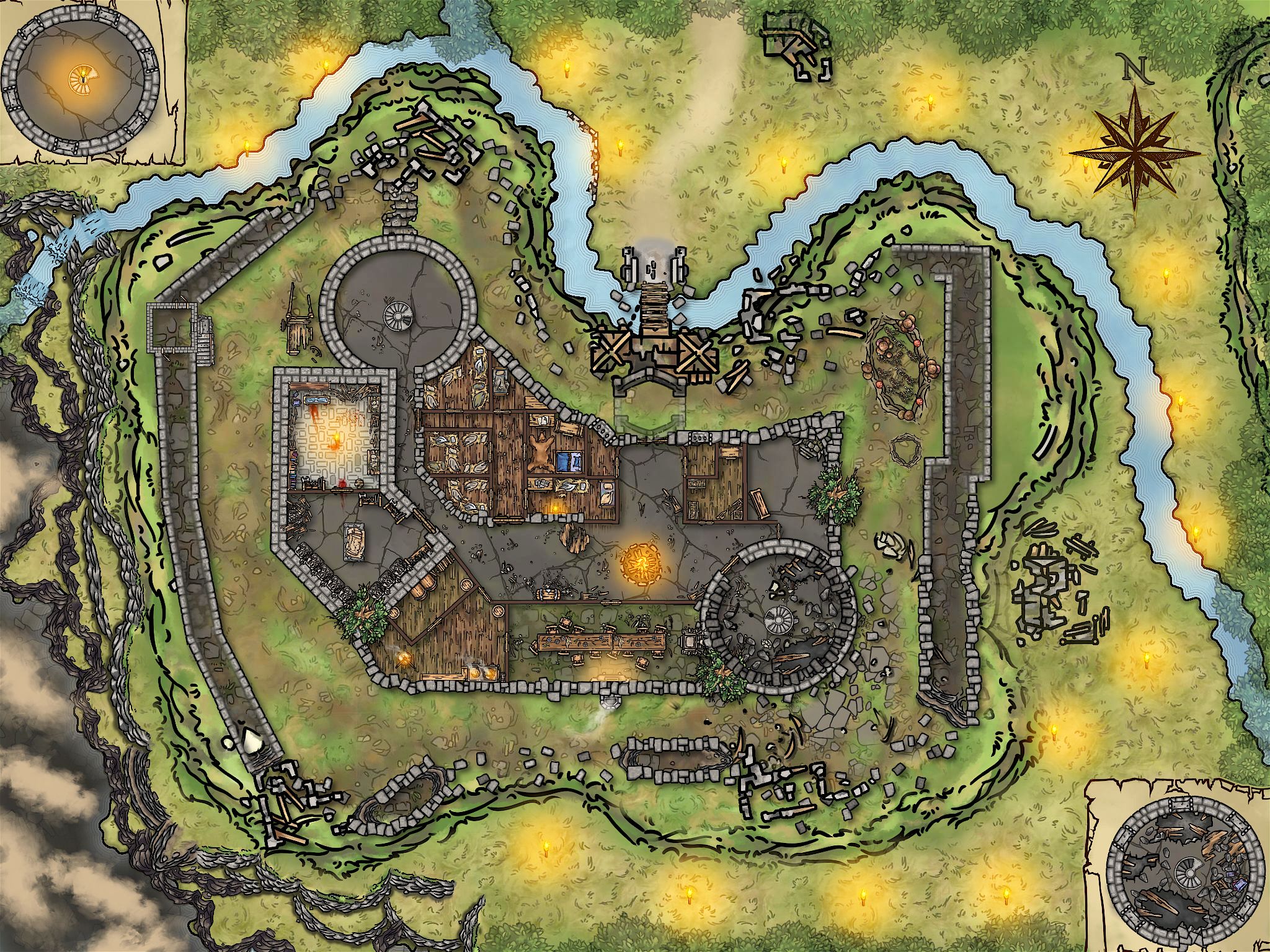 Castle Rend Remake | Inkarnate - Create Fantasy Maps Online