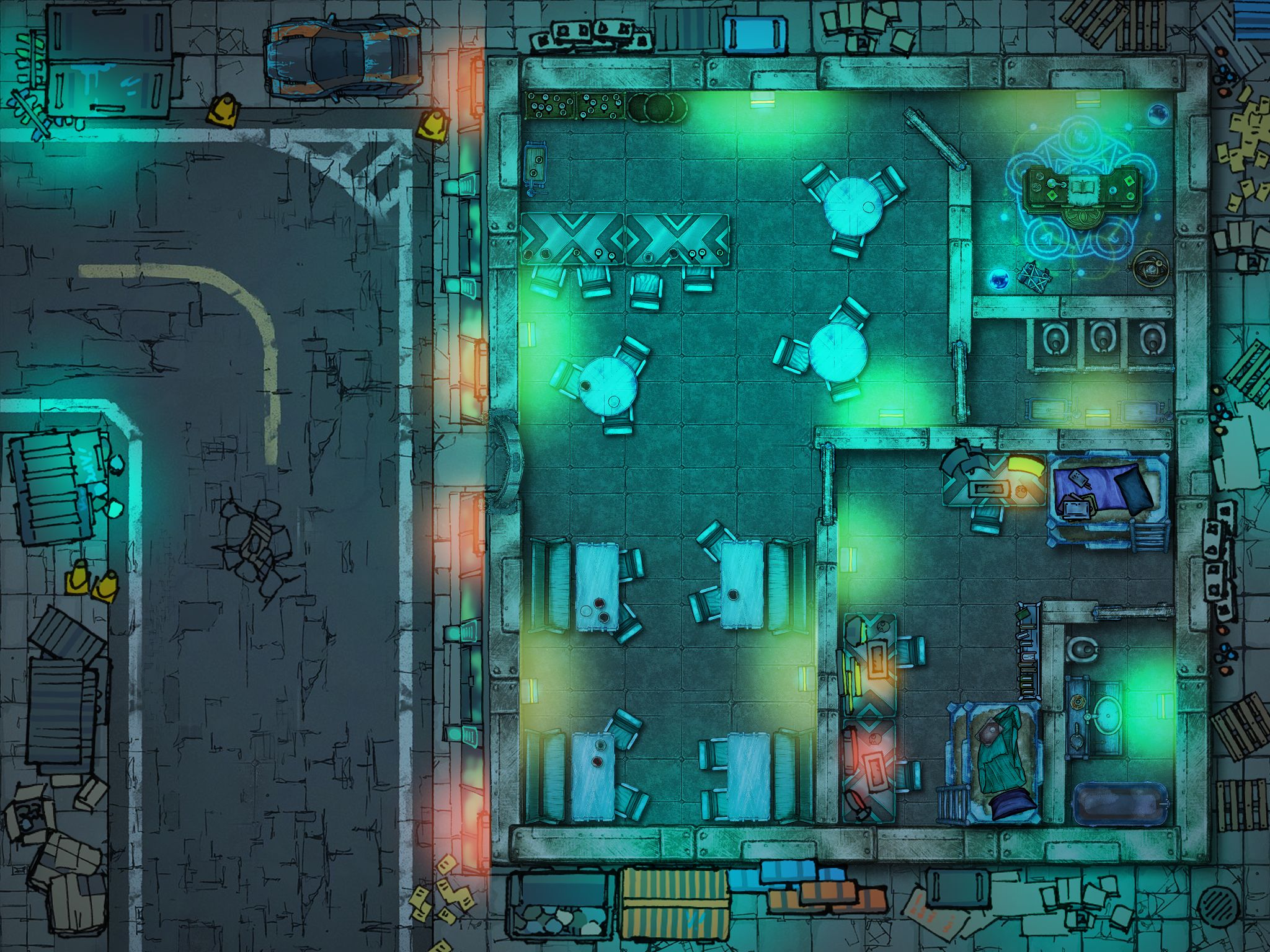 Shadowrun Streets | Inkarnate - Create Fantasy Maps Online