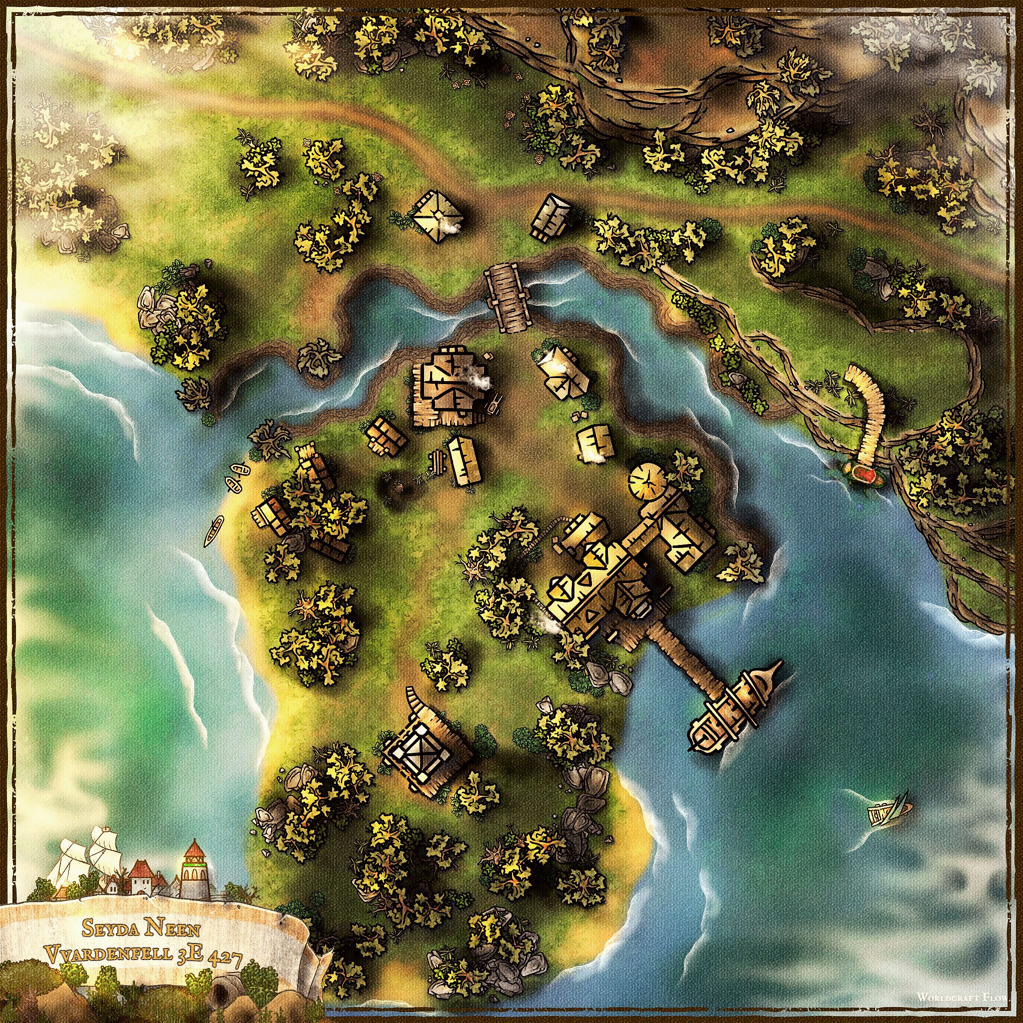 Seyda Neen | Inkarnate - Create Fantasy Maps Online