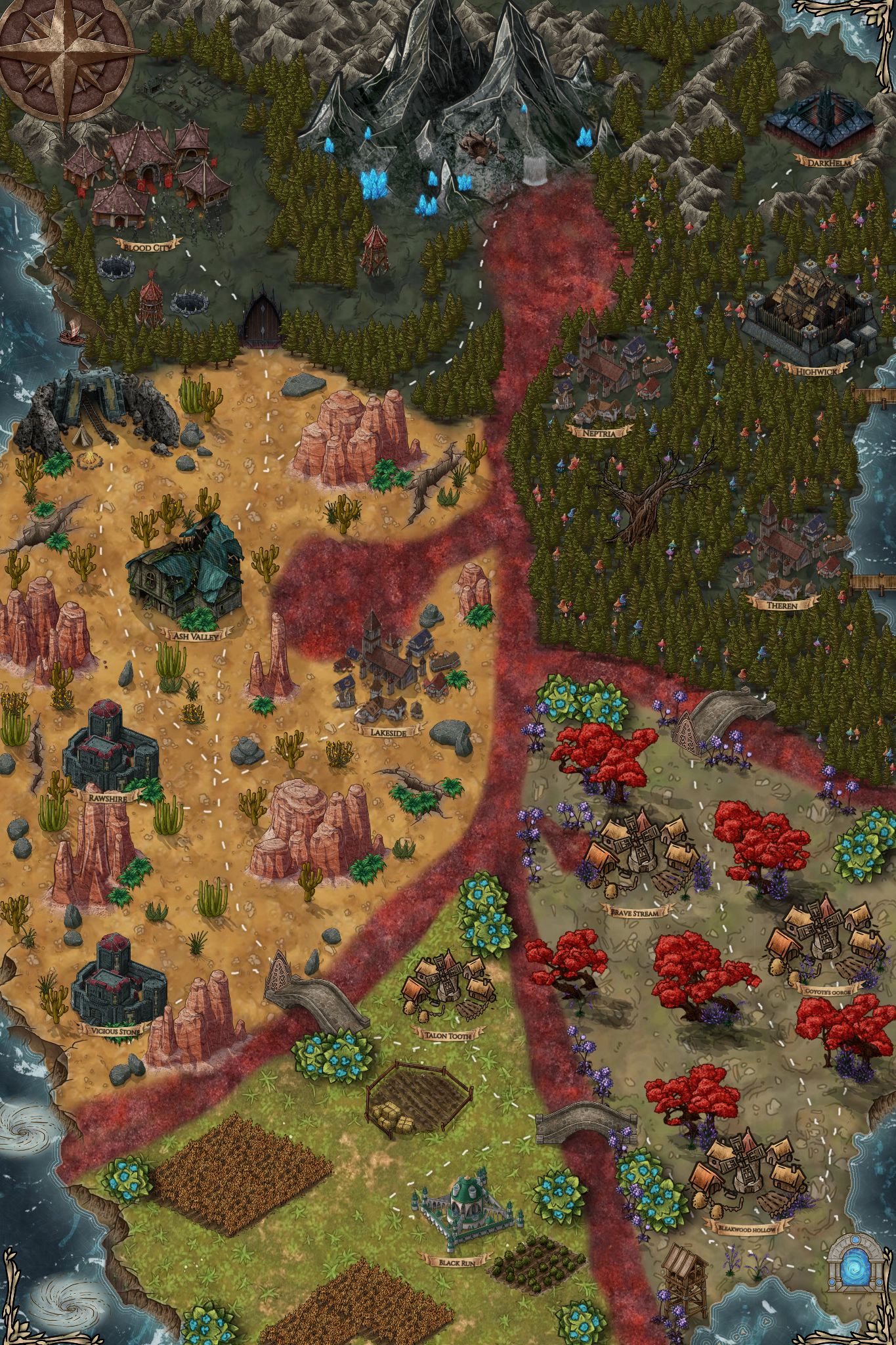 Bleakwood Hollow Inkarnate Create Fantasy Maps Online