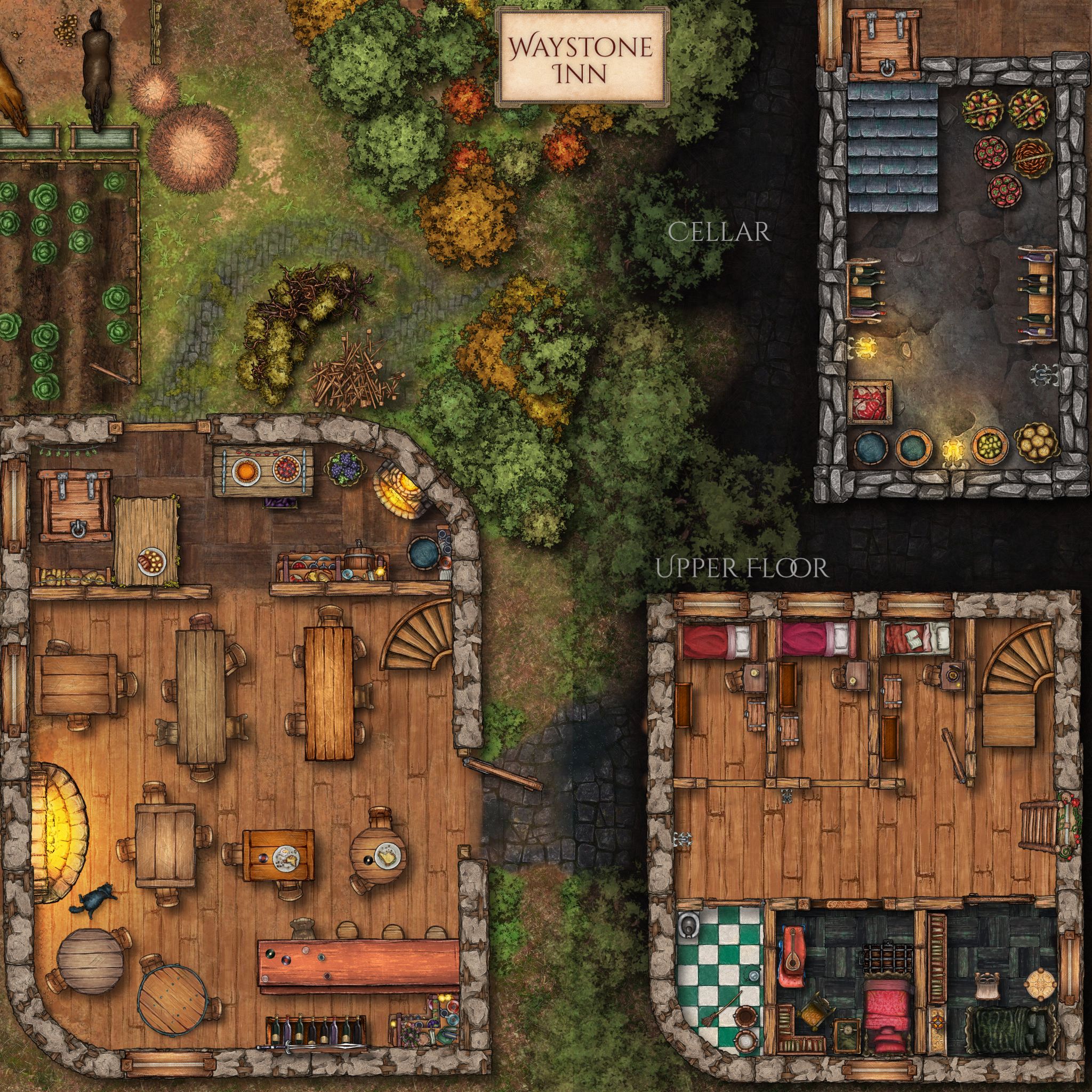 Waystone Inn | Inkarnate - Create Fantasy Maps Online