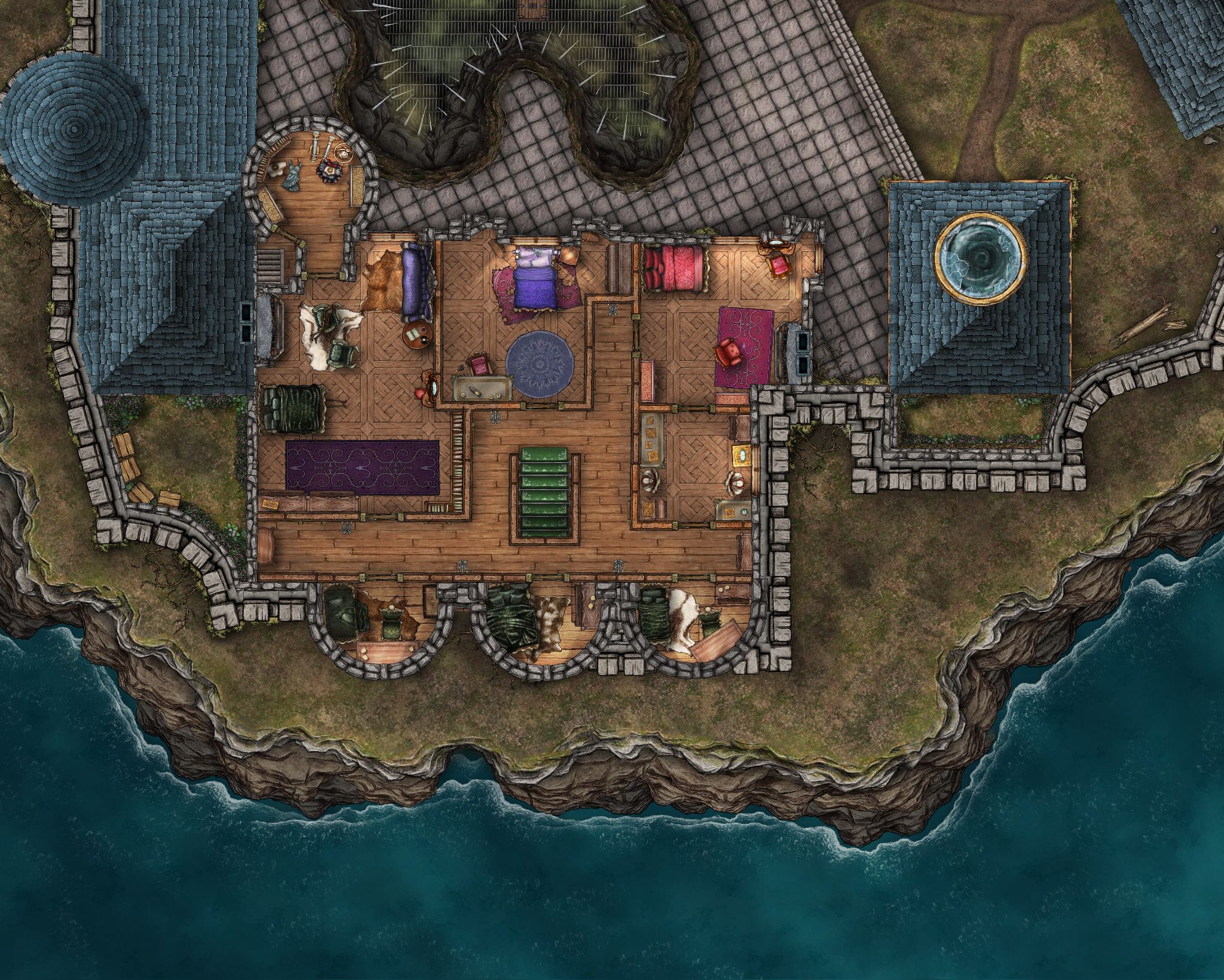 Castle Wittgenstein (Area5) 1st floor | Inkarnate - Create Fantasy Maps