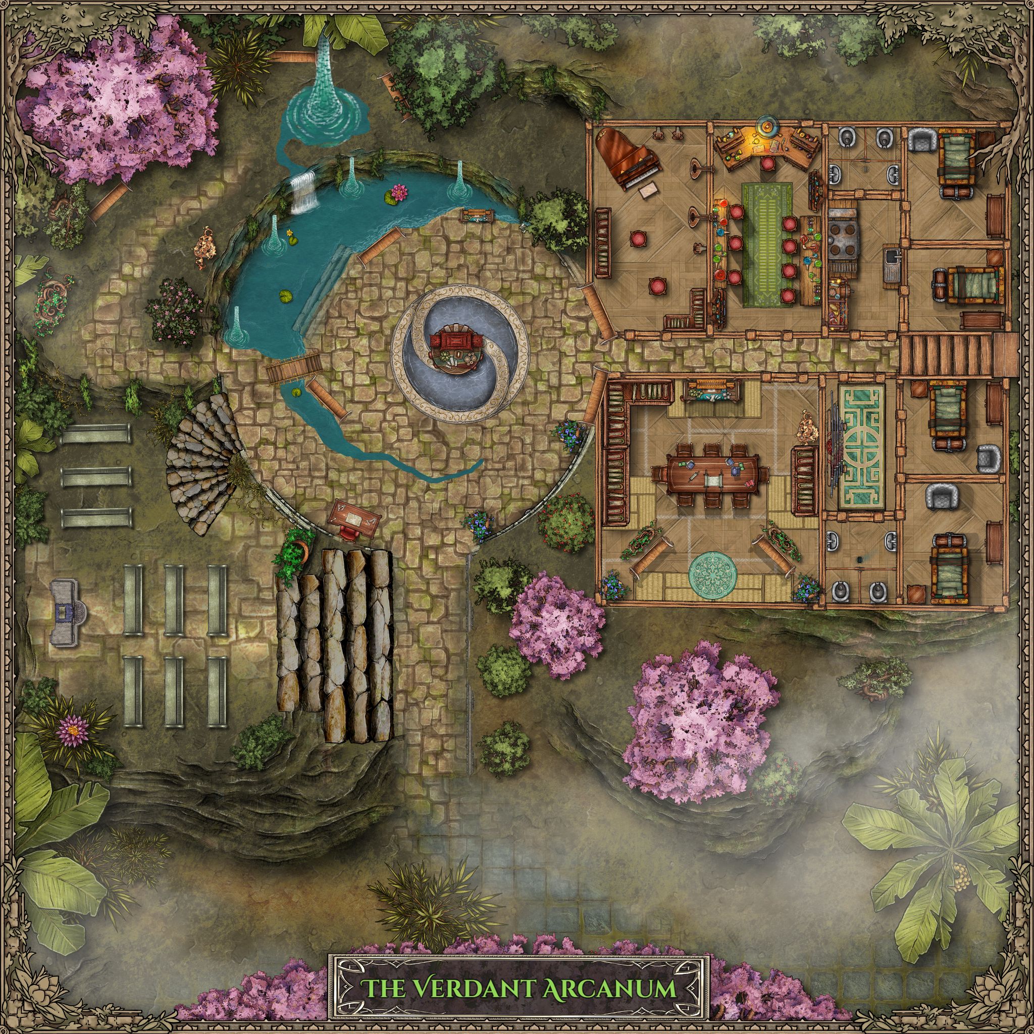 The Verdant Arcanum | Inkarnate - Create Fantasy Maps Online