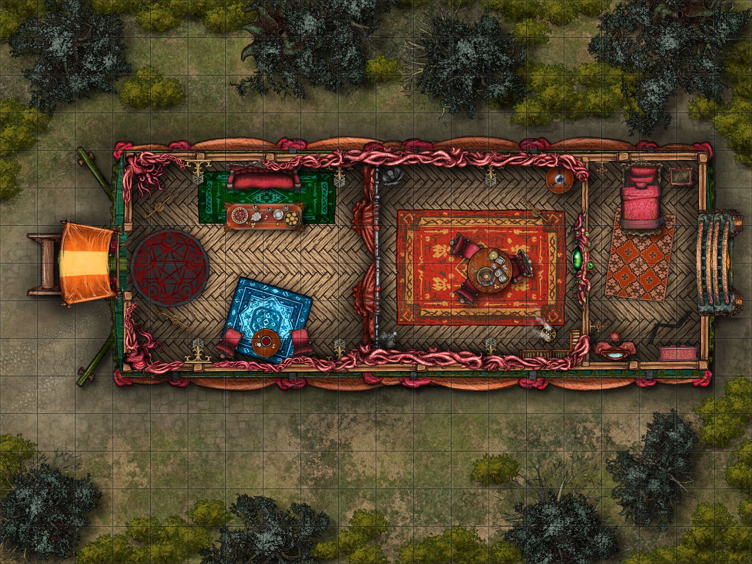 Wagon of the Fortune Teller Inkarnate Create Fantasy Maps Online