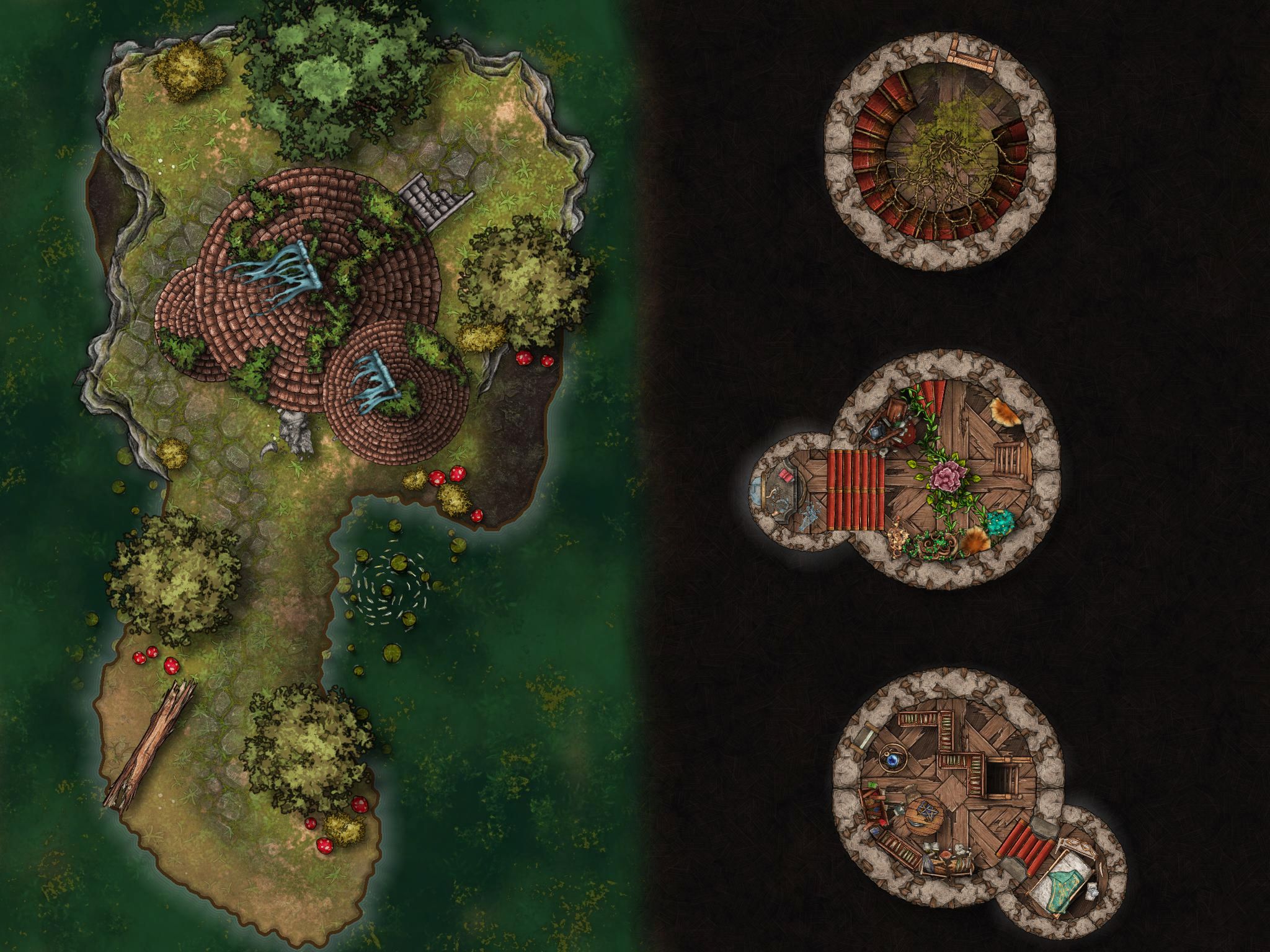 Wizard Tower Map | Inkarnate - Create Fantasy Maps Online