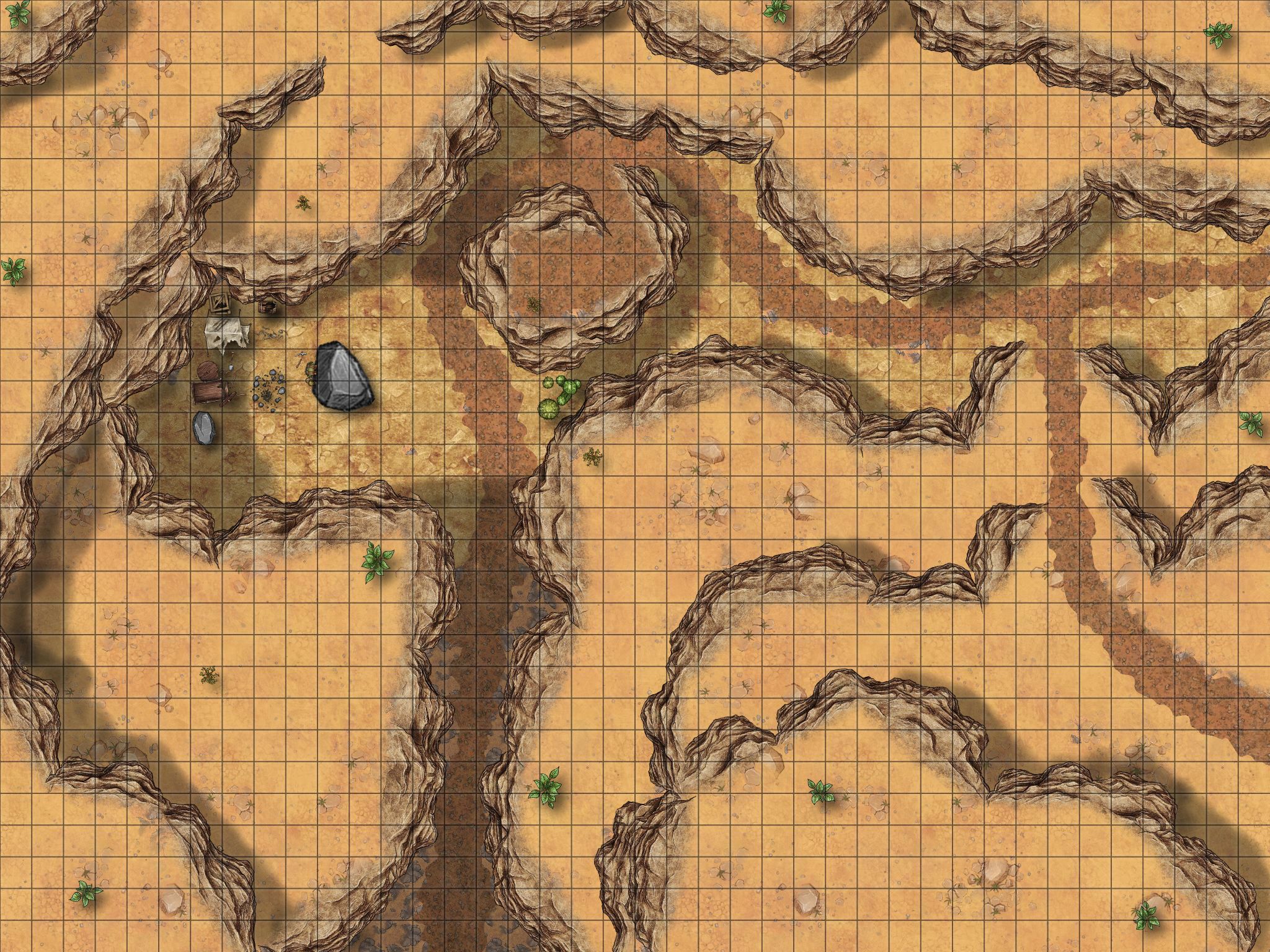 Desert Canyons | Inkarnate - Create Fantasy Maps Online