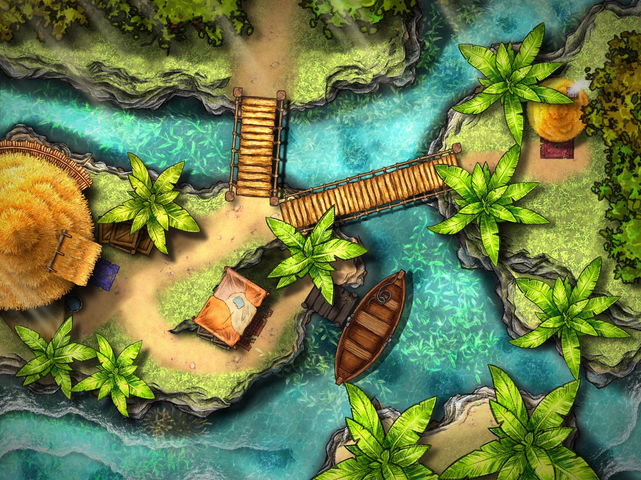 Seaside Fisherman's Hut | Inkarnate - Create Fantasy Maps Online