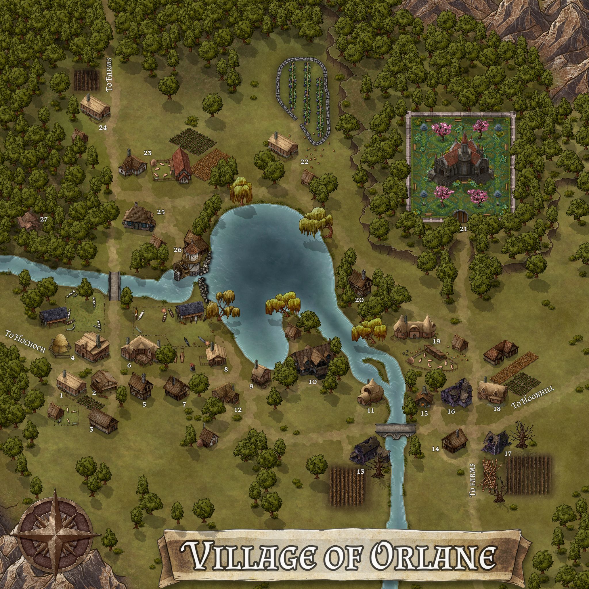 Village Of Orlane Inkarnate Create Fantasy Maps Online