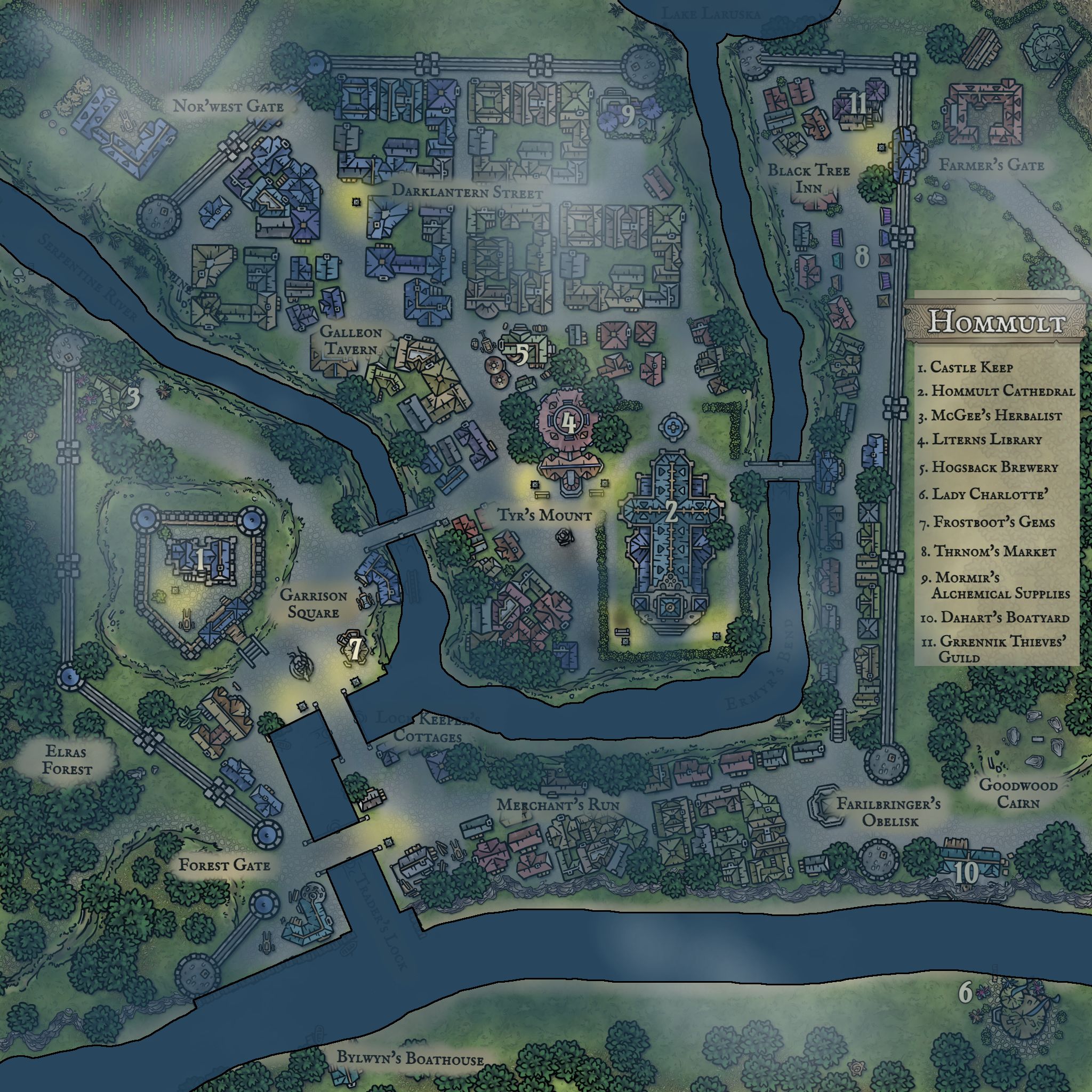 Princess Ryde - night with an evening fog | Inkarnate - Create Fantasy ...