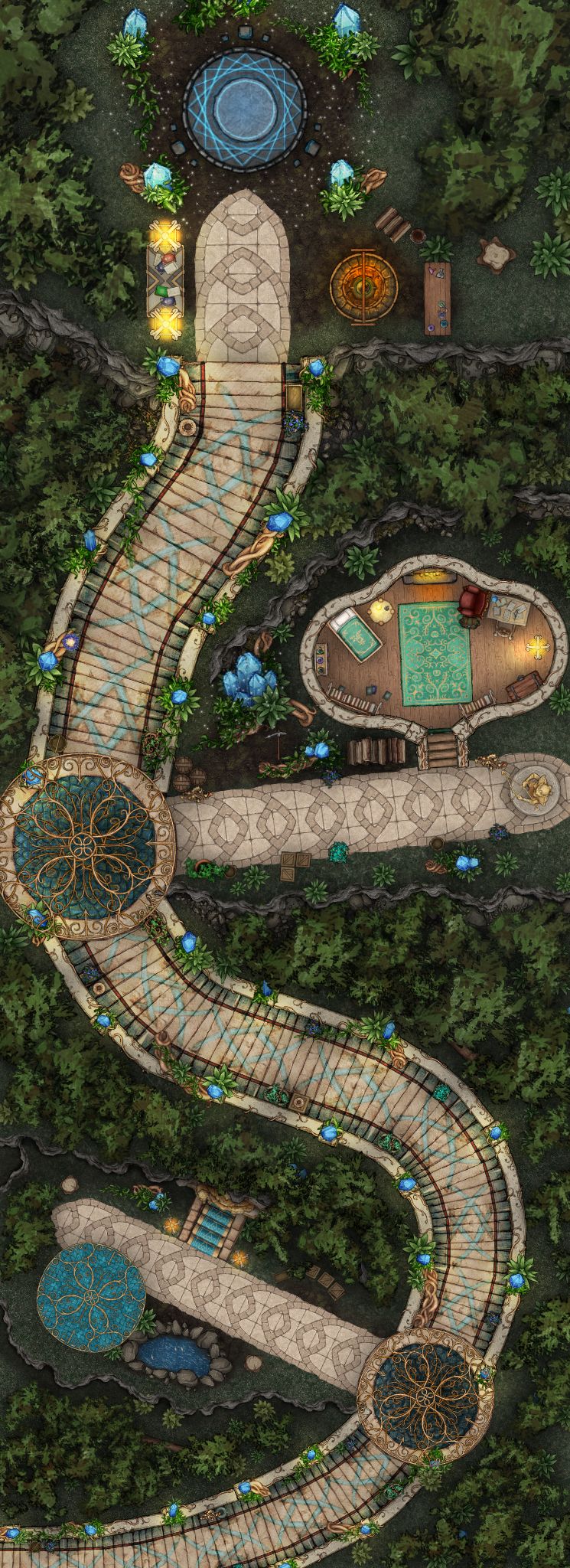 Elven stairs | Inkarnate - Create Fantasy Maps Online