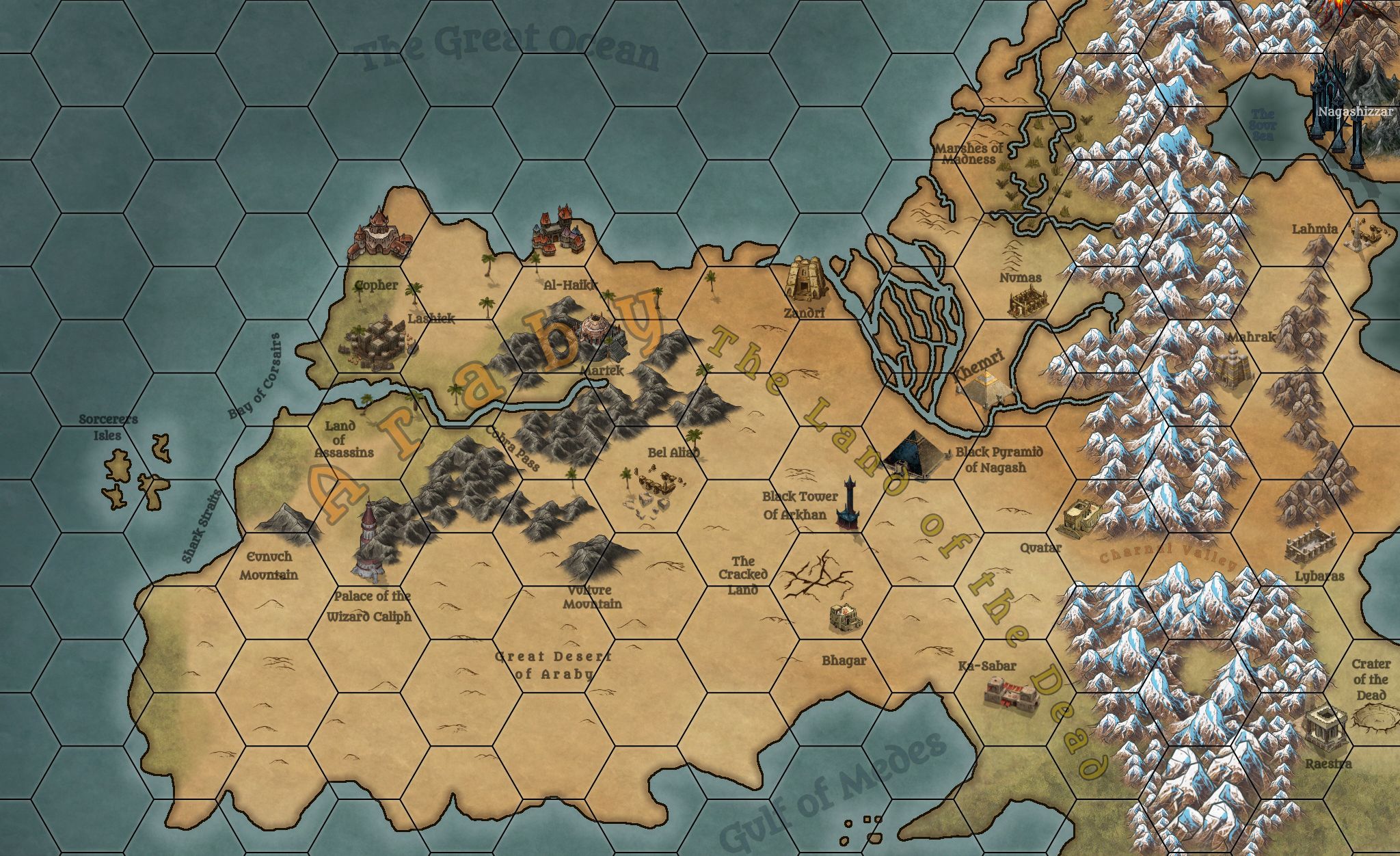 Khemri (copy) | Inkarnate - Create Fantasy Maps Online