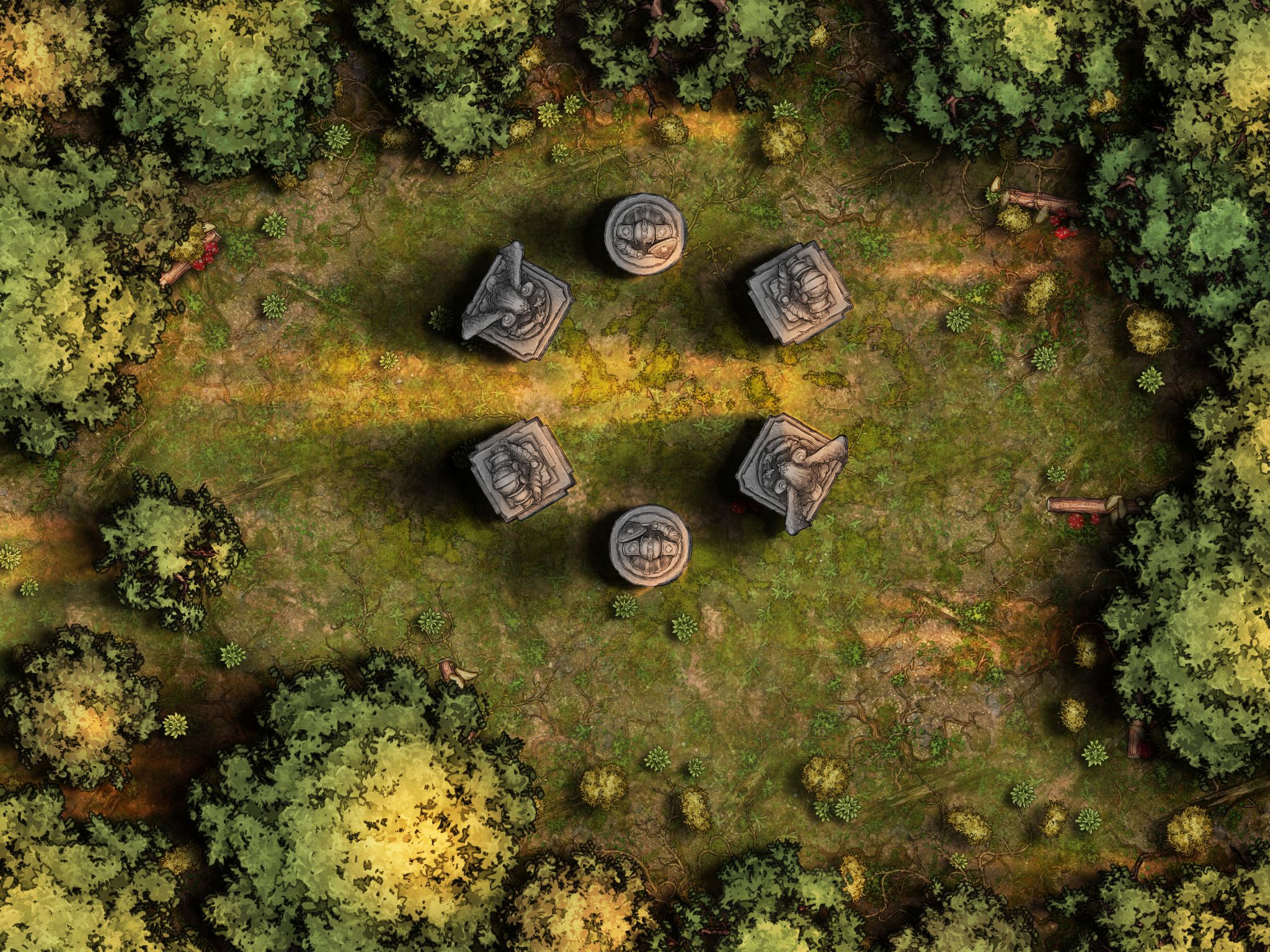 jonny statue clearing | Inkarnate - Create Fantasy Maps Online