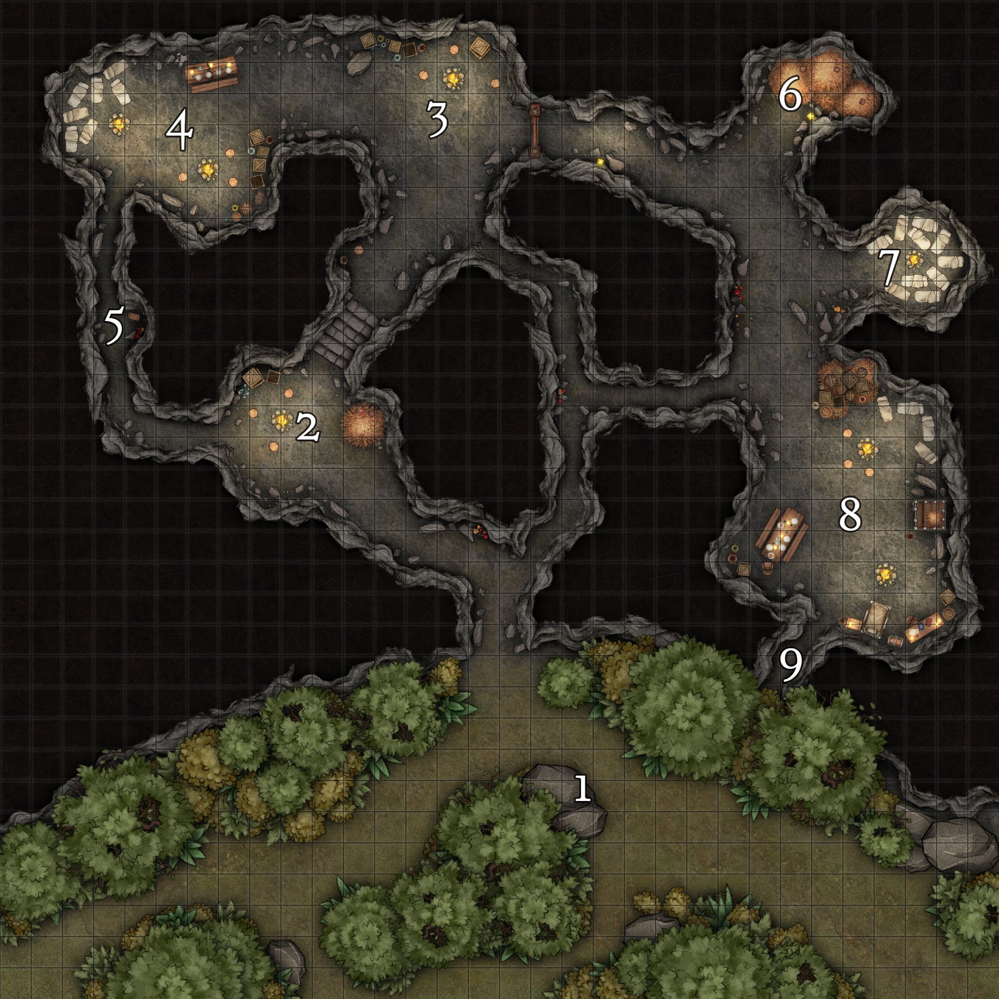 Goblin Cave Inkarnate Create Fantasy Maps Online