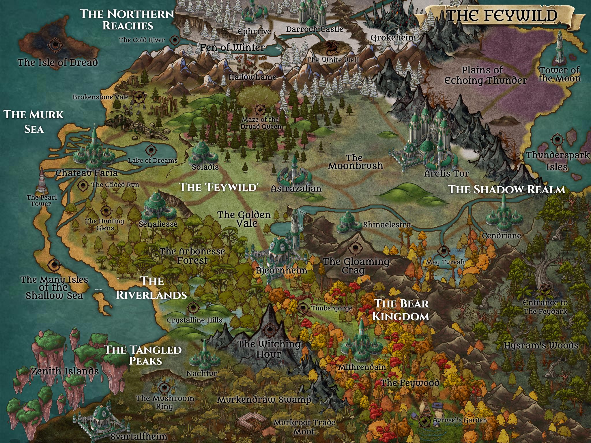 The Feywild | Inkarnate - Create Fantasy Maps Online