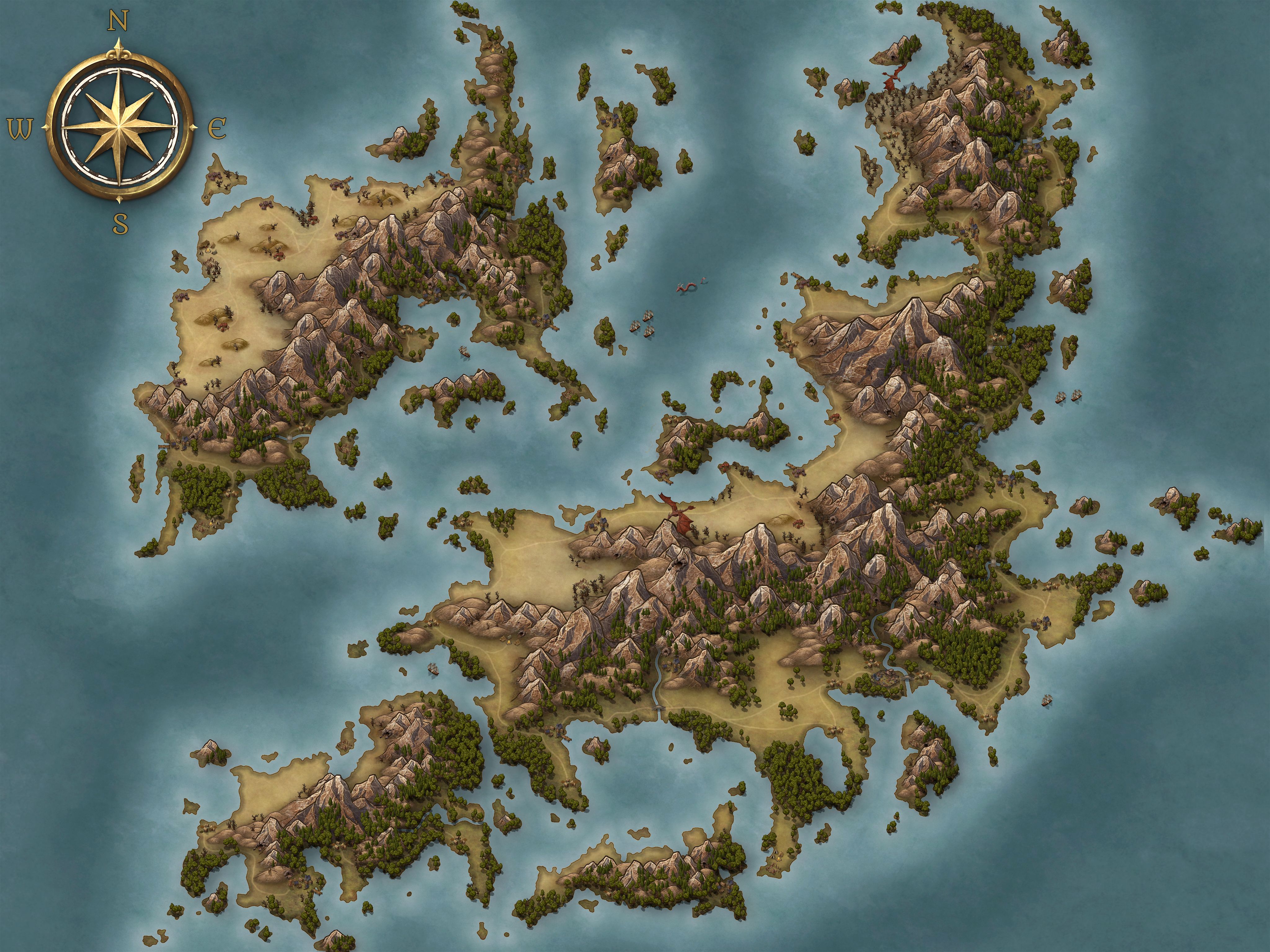 Free-Style World Map | Inkarnate - Create Fantasy Maps Online