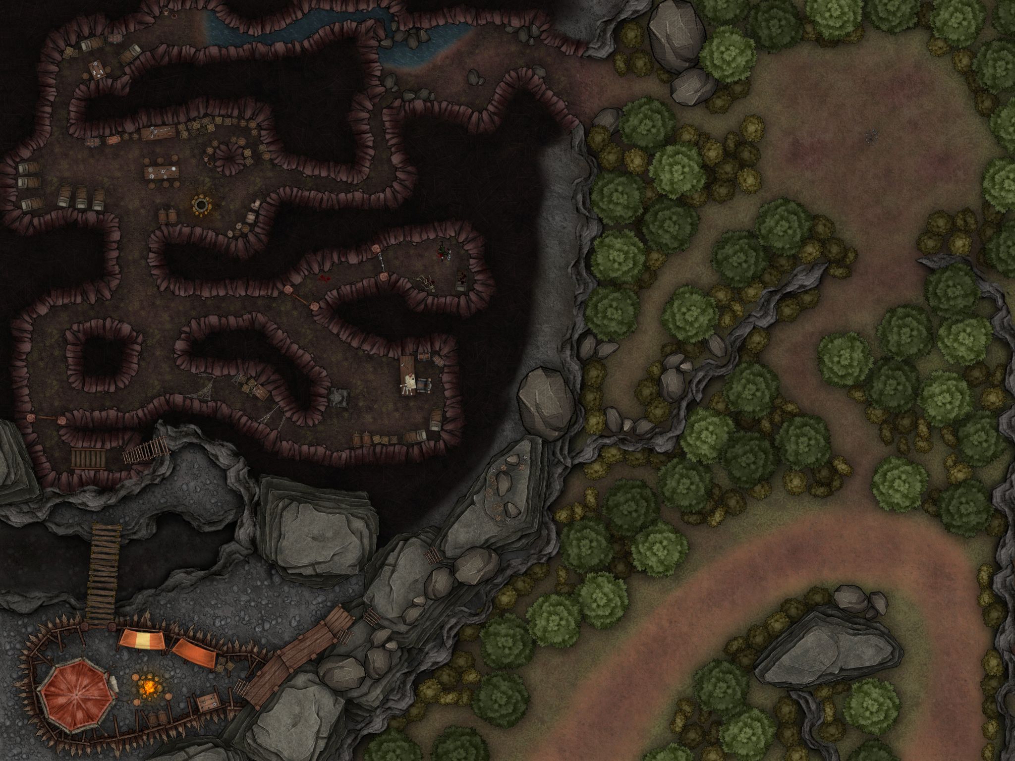 Goblin Cave | Inkarnate - Create Fantasy Maps Online