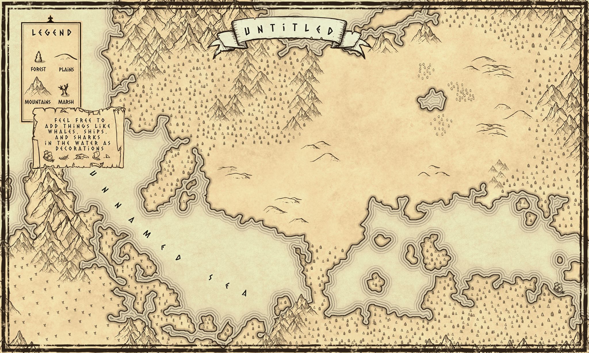 fantasy map template