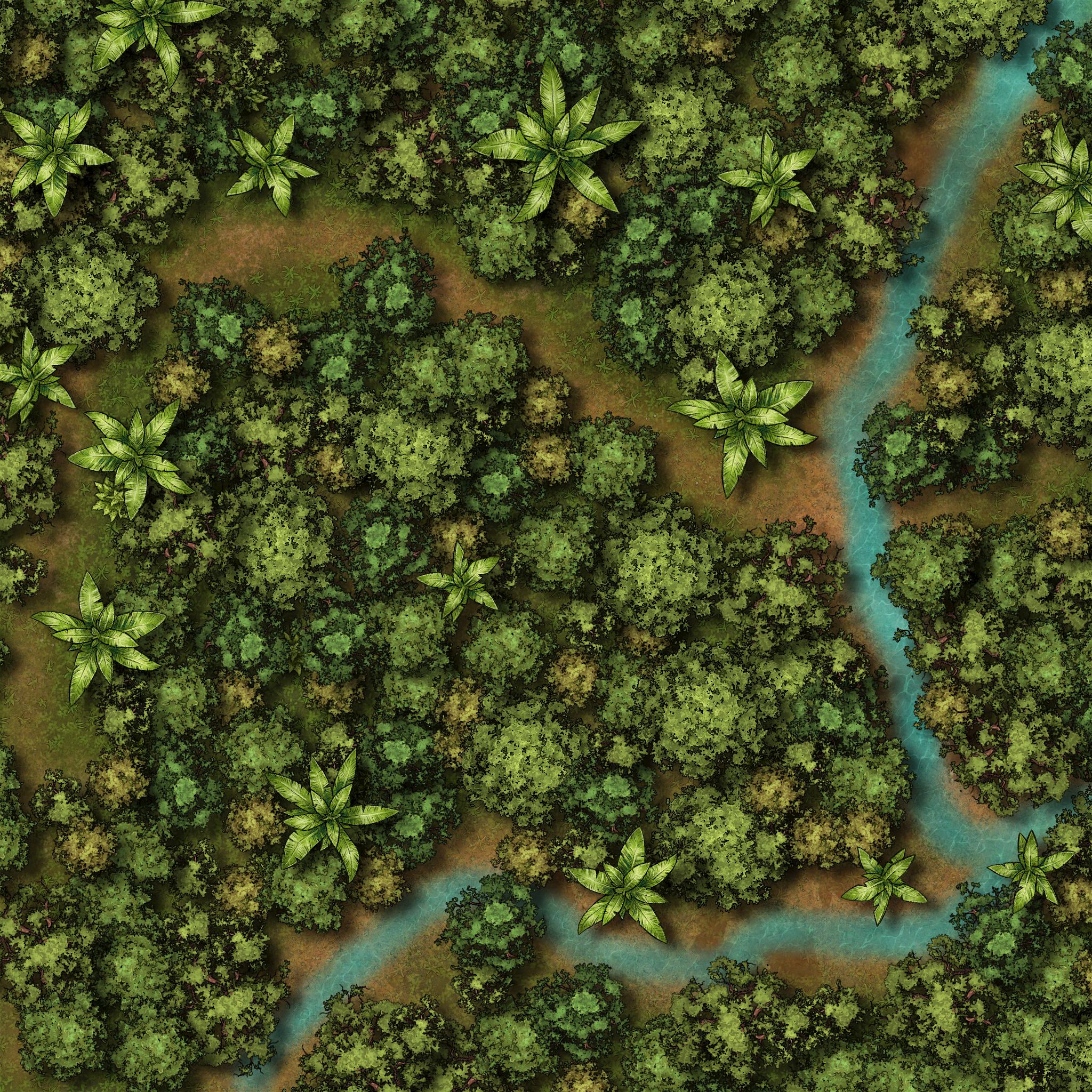 Jungle Battlemap | Inkarnate - Create Fantasy Maps Online