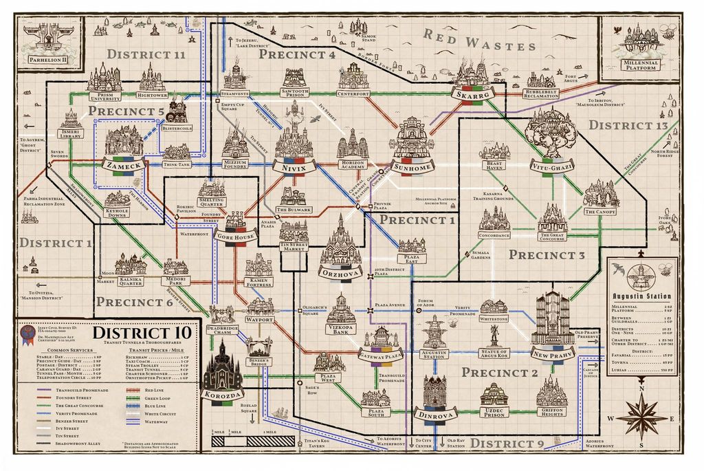 10th District Transit Map